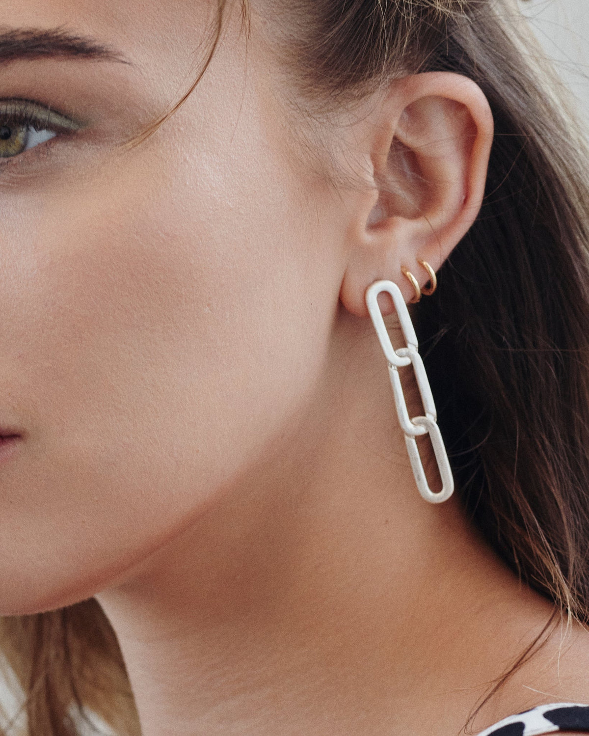 Flat Links Earrings