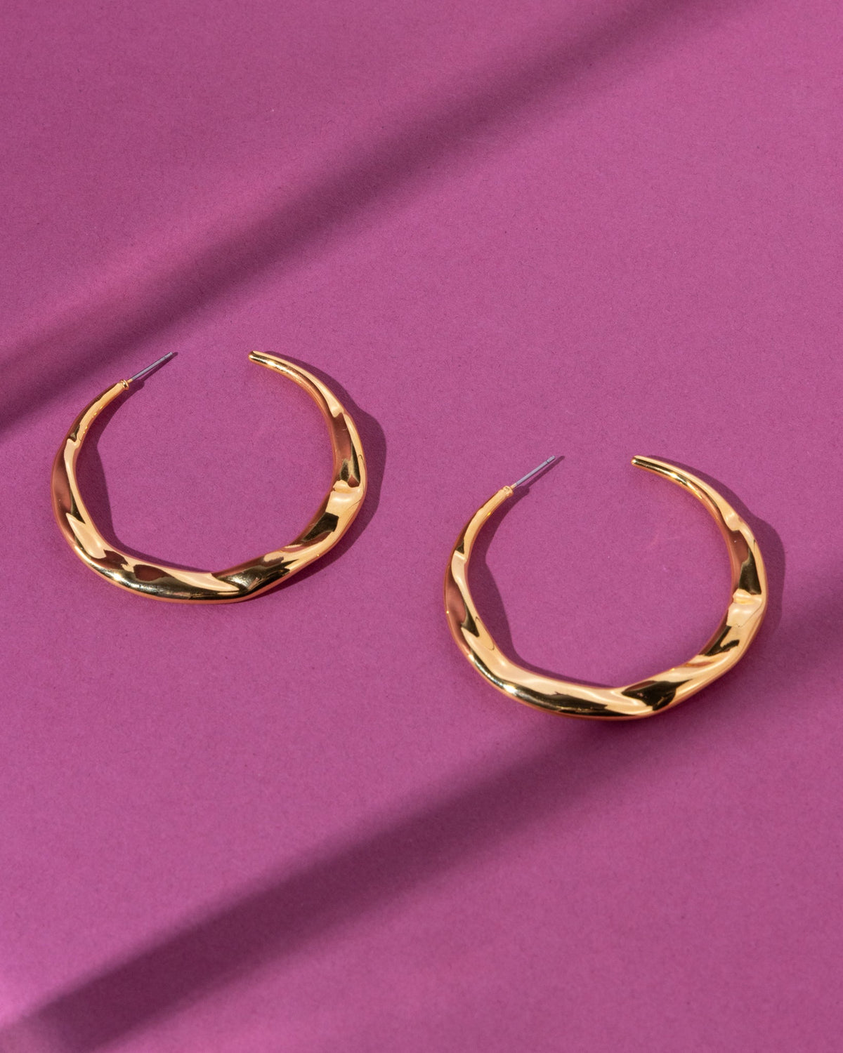 18K Plated Fika Hoops