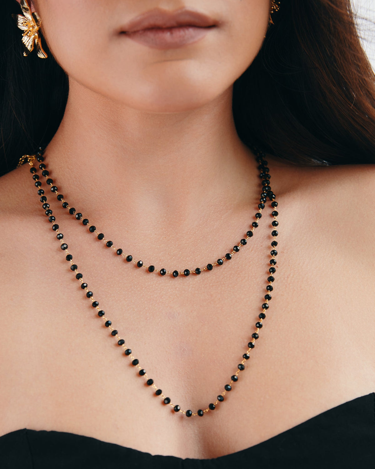 16K Plated Classy Beads Necklace