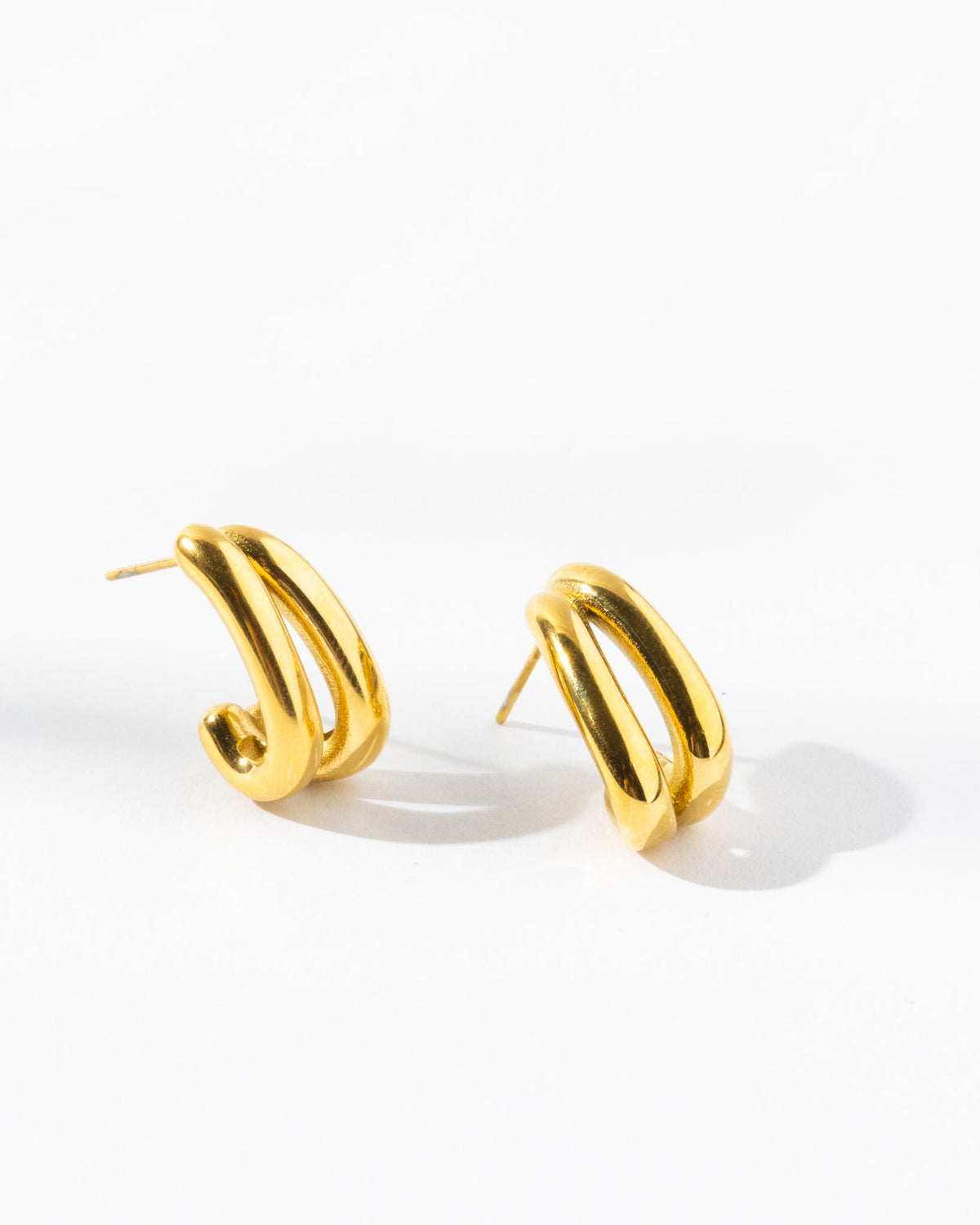 18K Plated Evolving Earrings
