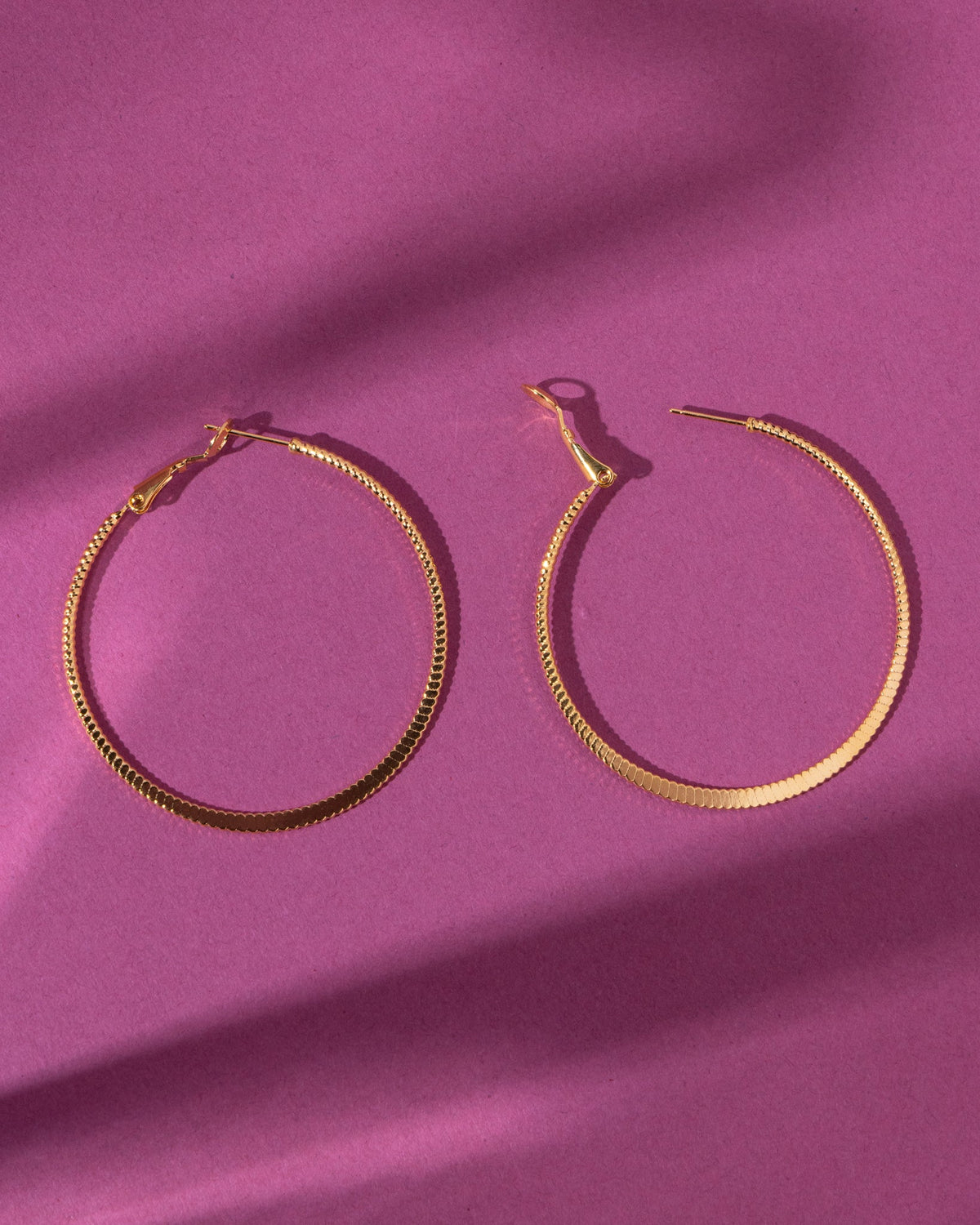 16K Plated Made You Look Hoops