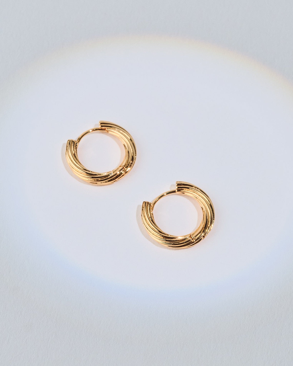18K Plated Rimwa Hoops