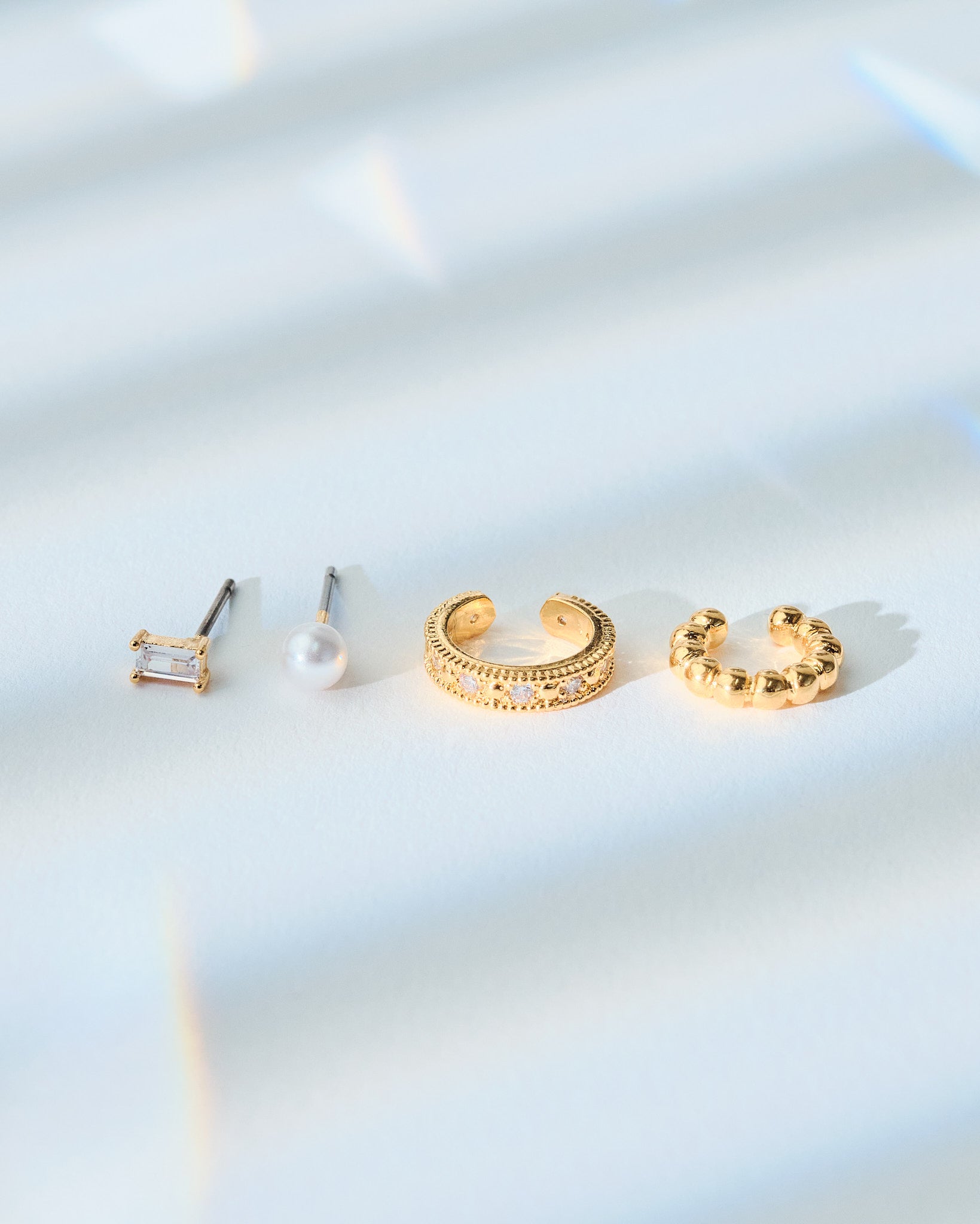 16K Plated Ready To Party Earrings Set