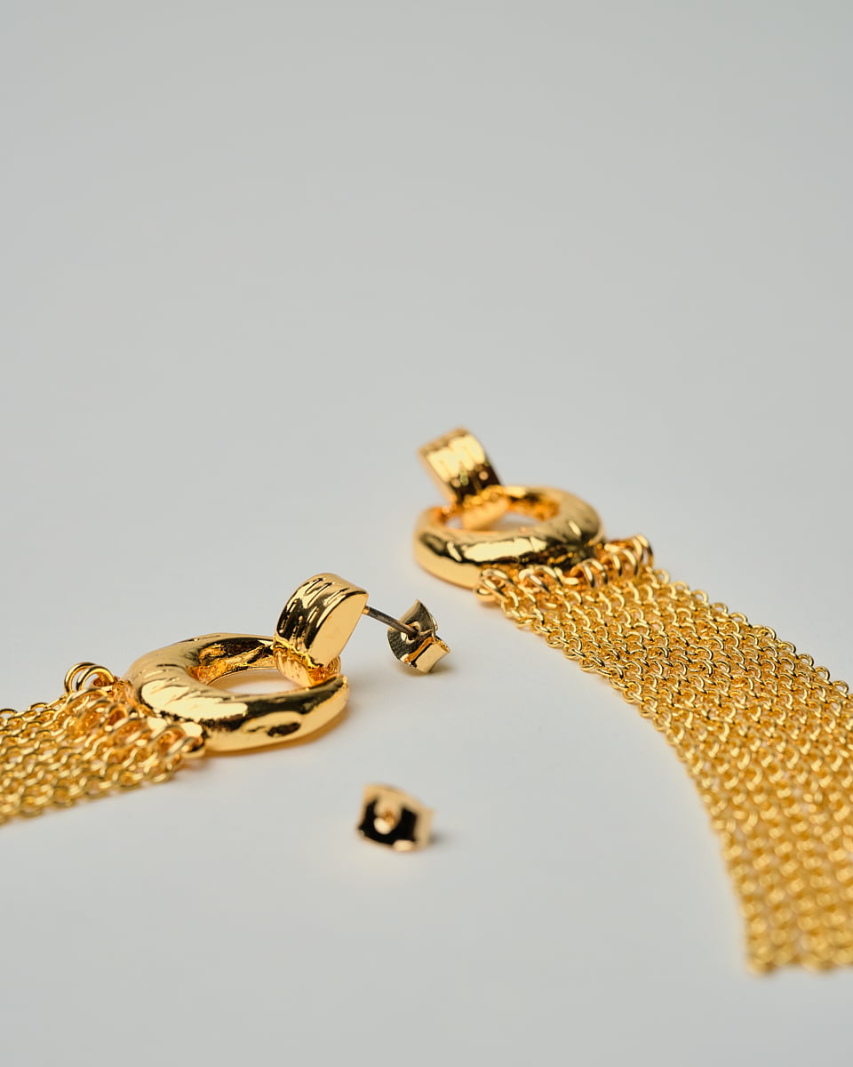 16K Plated Nouvelle Earrings