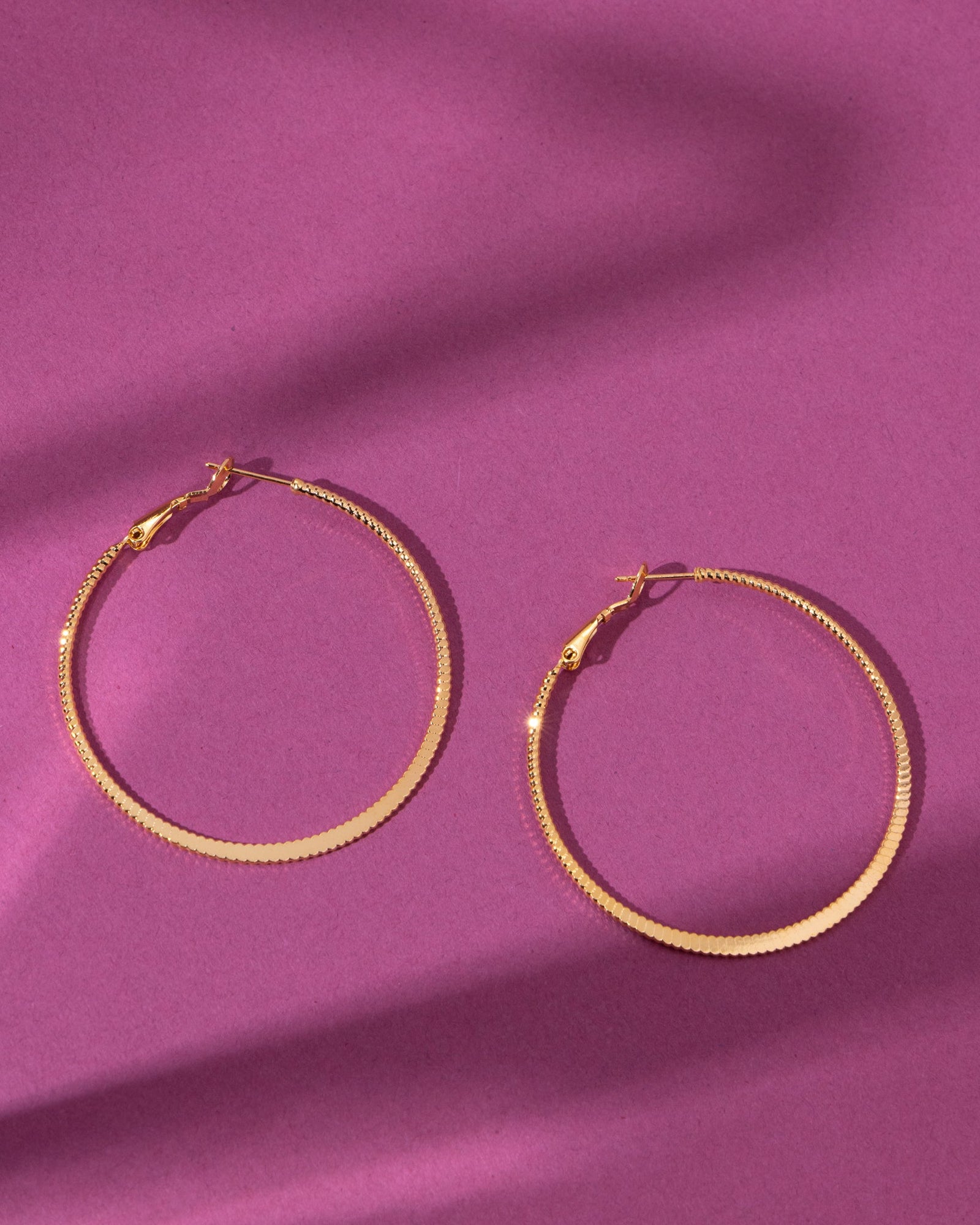 16K Plated Made You Look Hoops