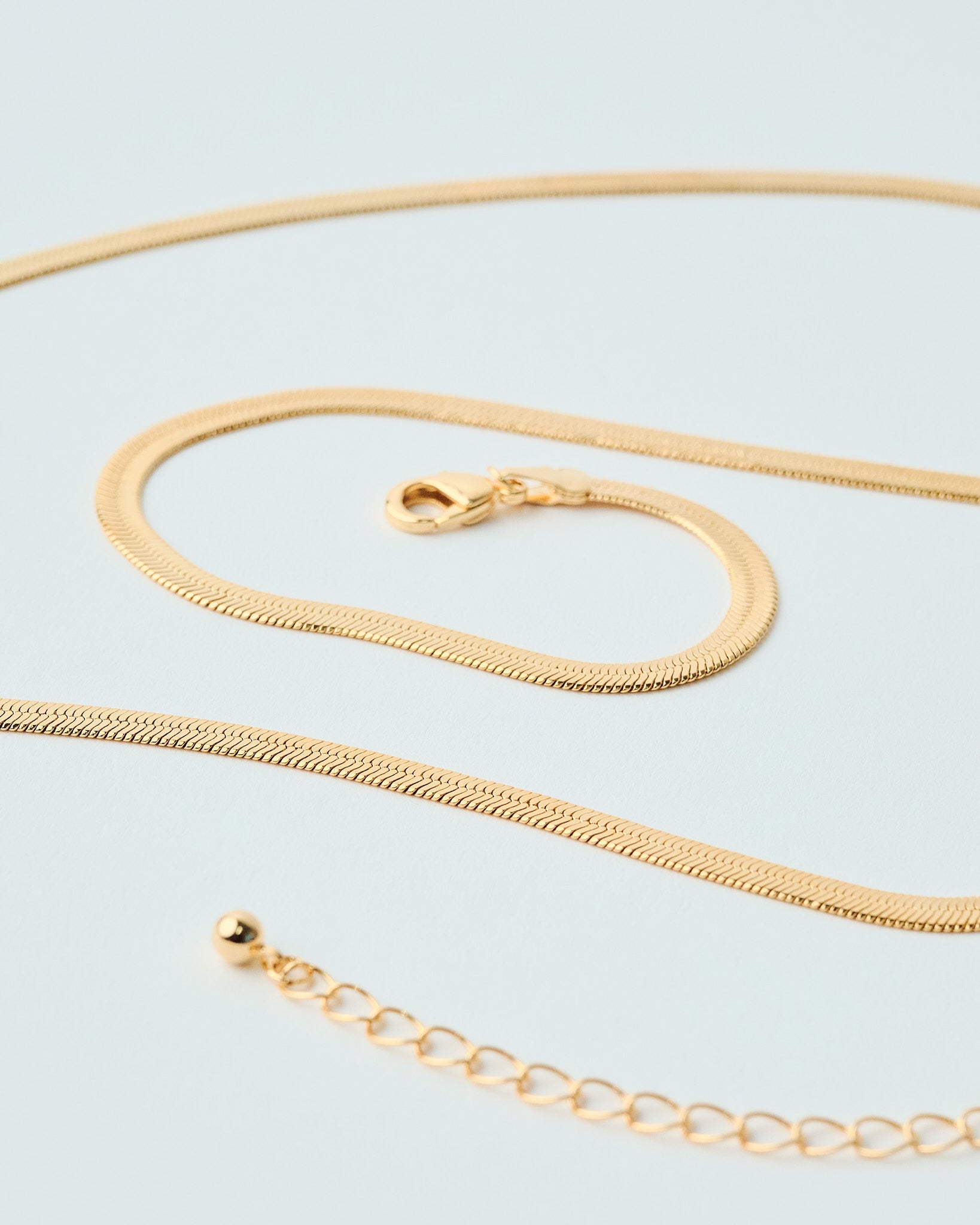 16K Plated Long Snake Chain