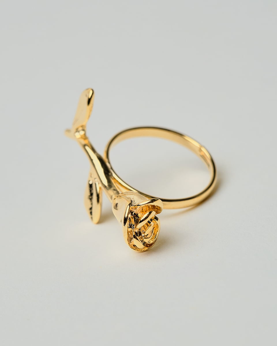 16K Plated The Rose Ring