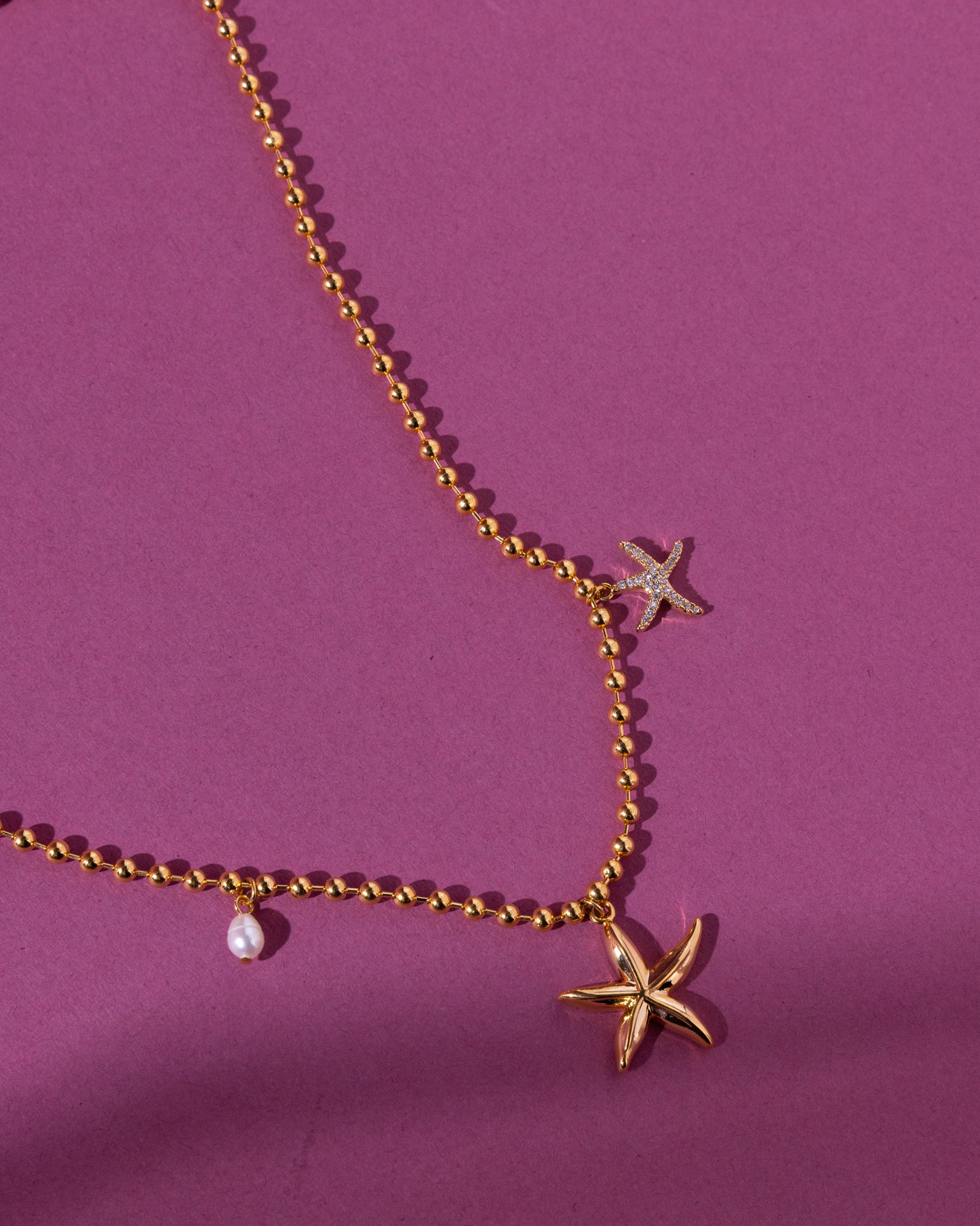 18K Plated Aqua Necklace