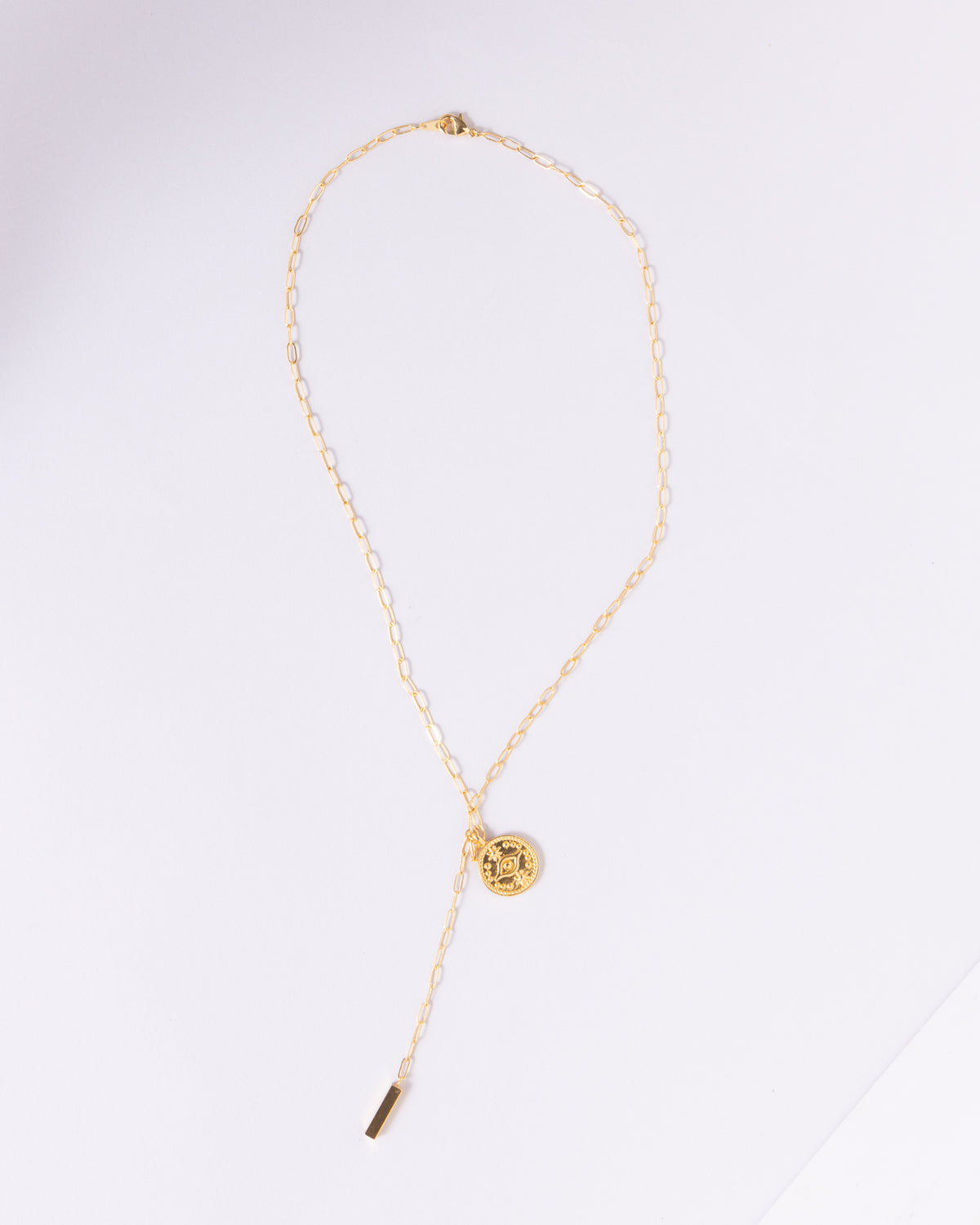 16K Plated Right On Time Necklace