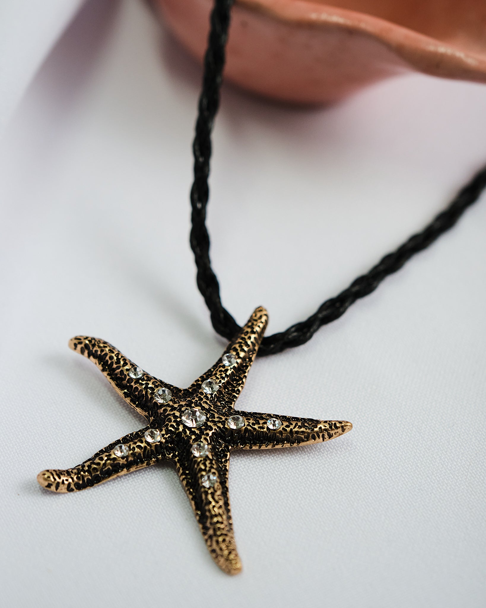 16K Starfish Necklace
