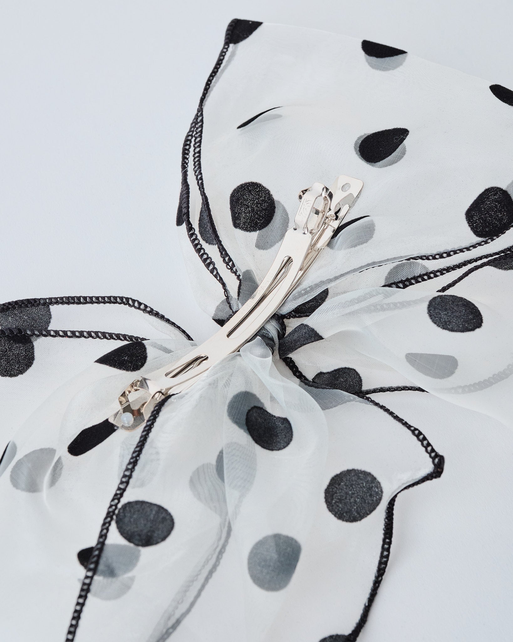 Polka Dot Bow Barrette