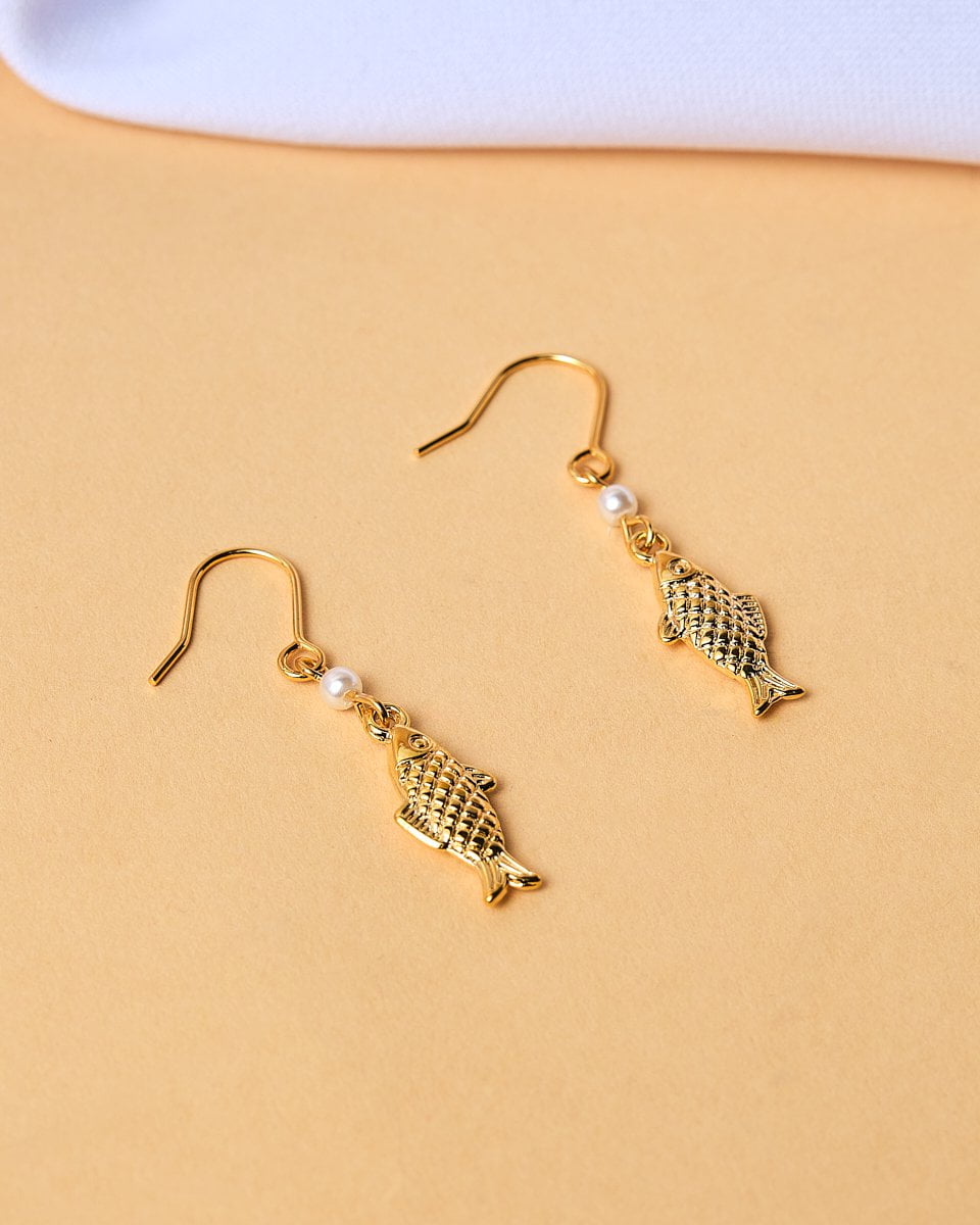 16K Plated Pescau Earrings