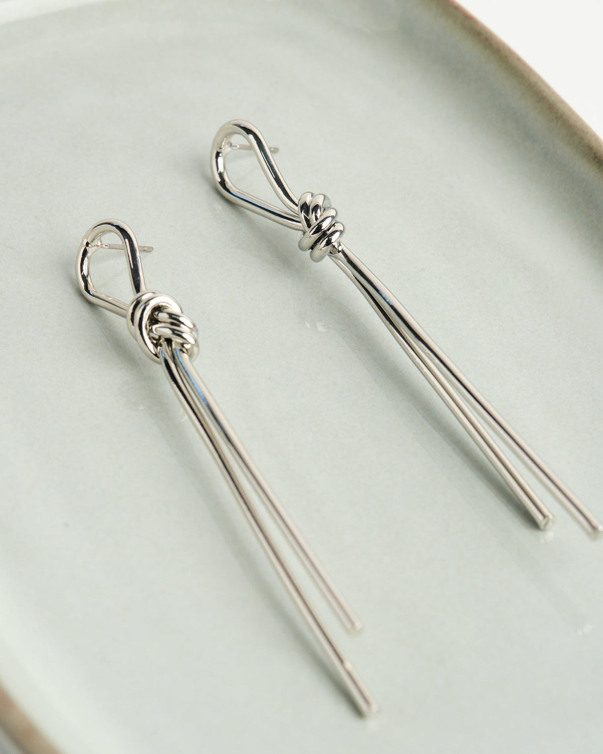 Silver Rope Earrings