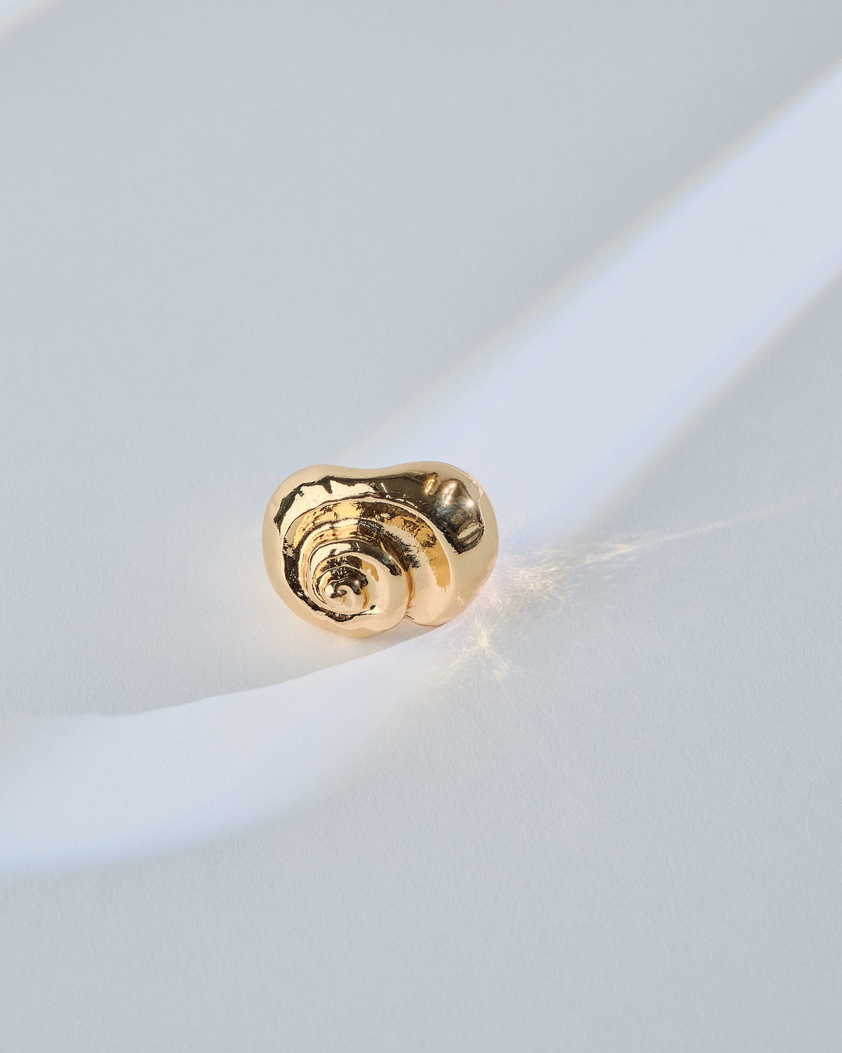 16K Plated Caracol Ring