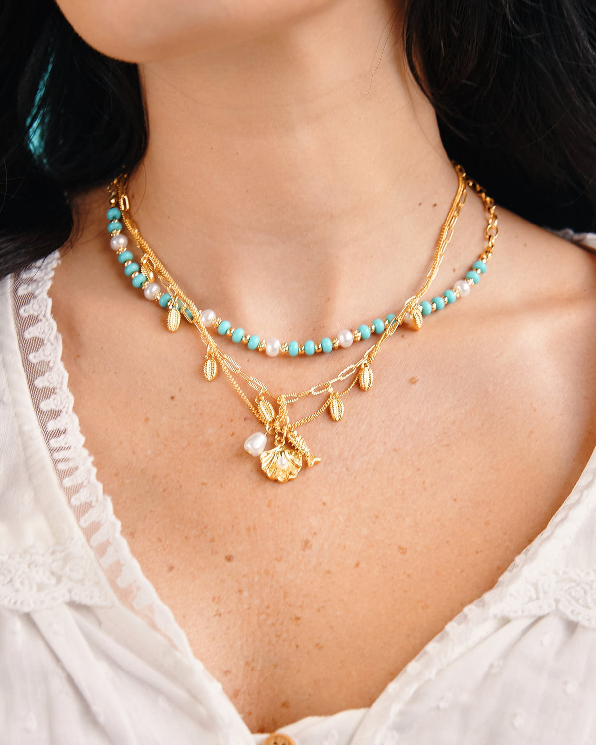 16K Plated Shore Necklace