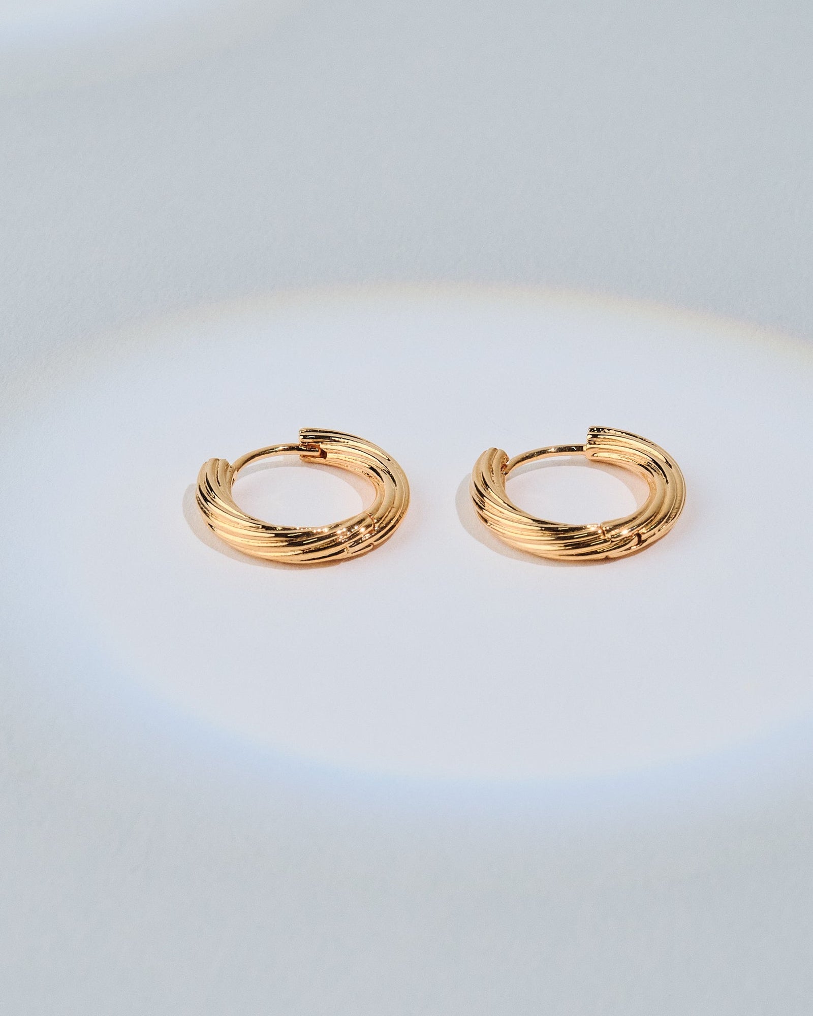 18K Plated Rimwa Hoops