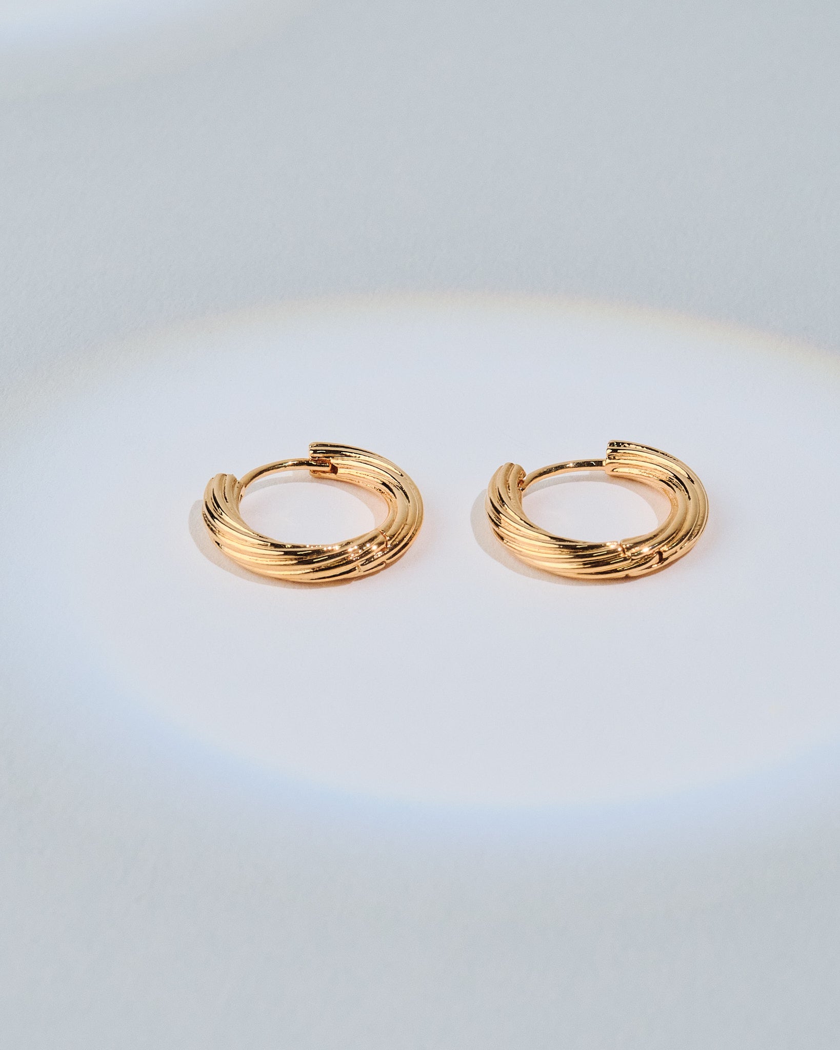 18K Plated Rimwa Hoops