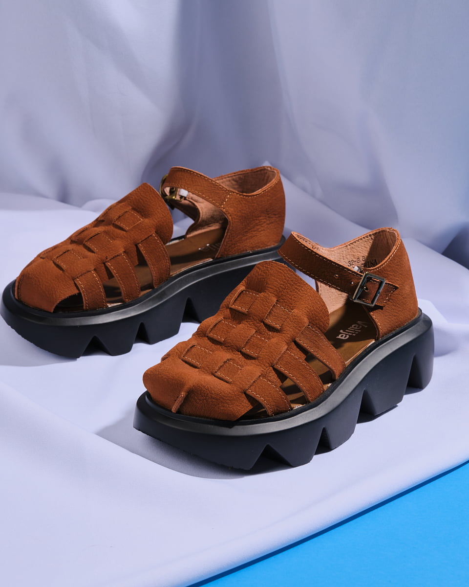 Maria Leather Flatform