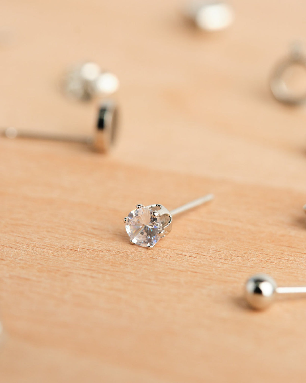 Circle Post Earring Set