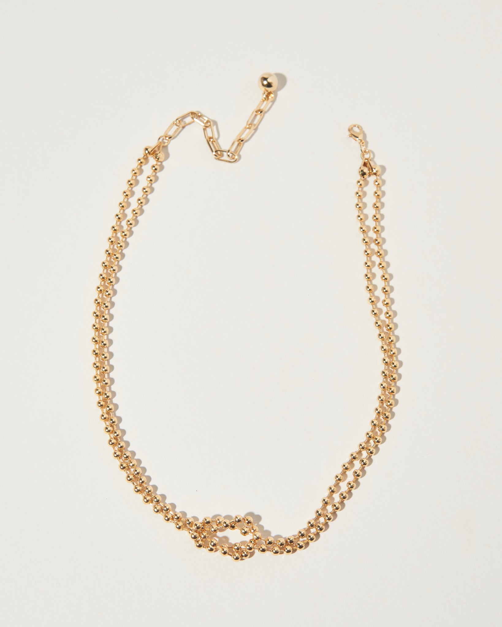 16K Plated Knotted Necklace