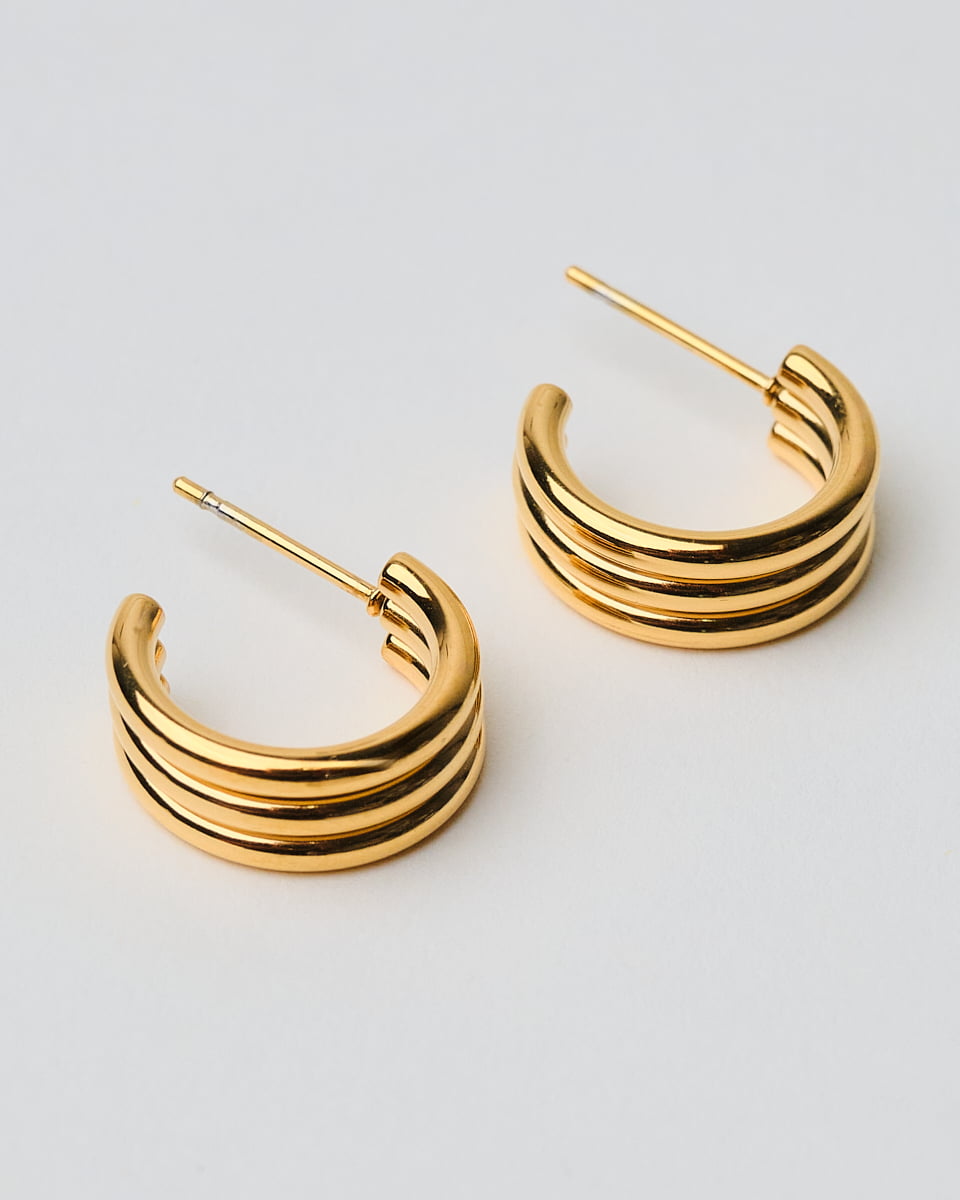 18K Plated Vlore Earrings