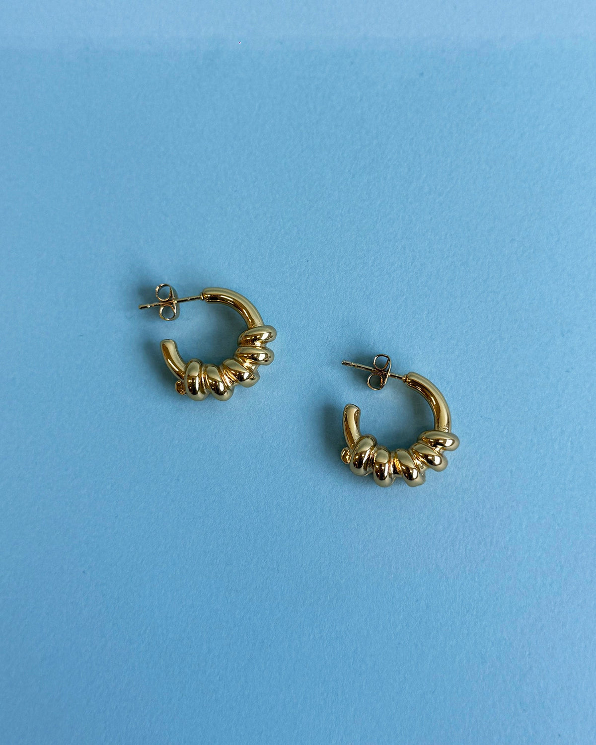 18K Plated Vine Hoop