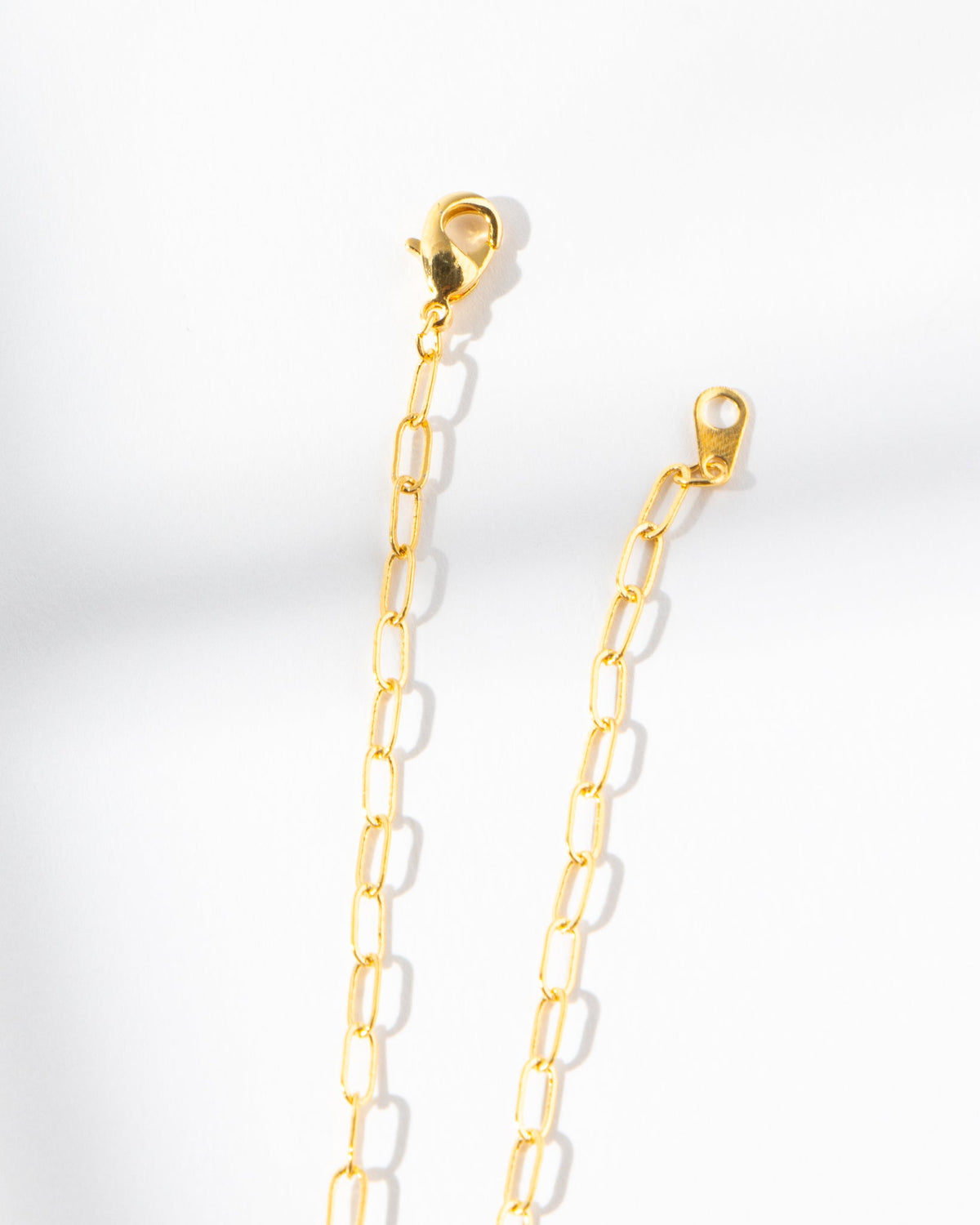 16K Plated Paper Clip Necklace