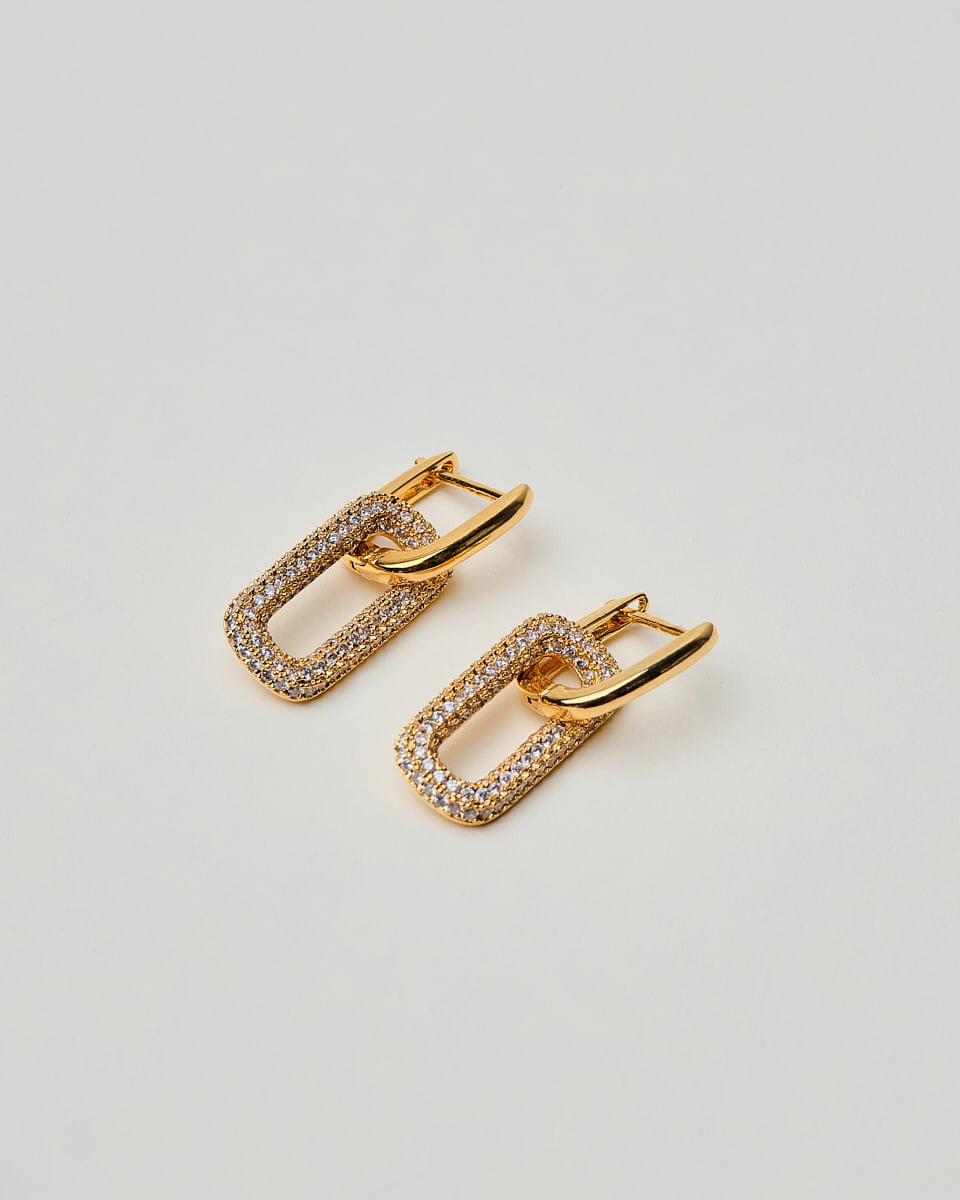 18K Plated Rue Earrings
