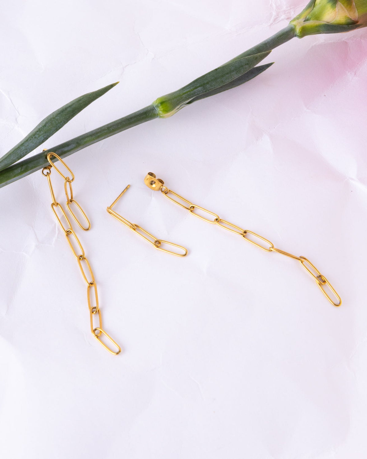 18K Plated Chain Earrings