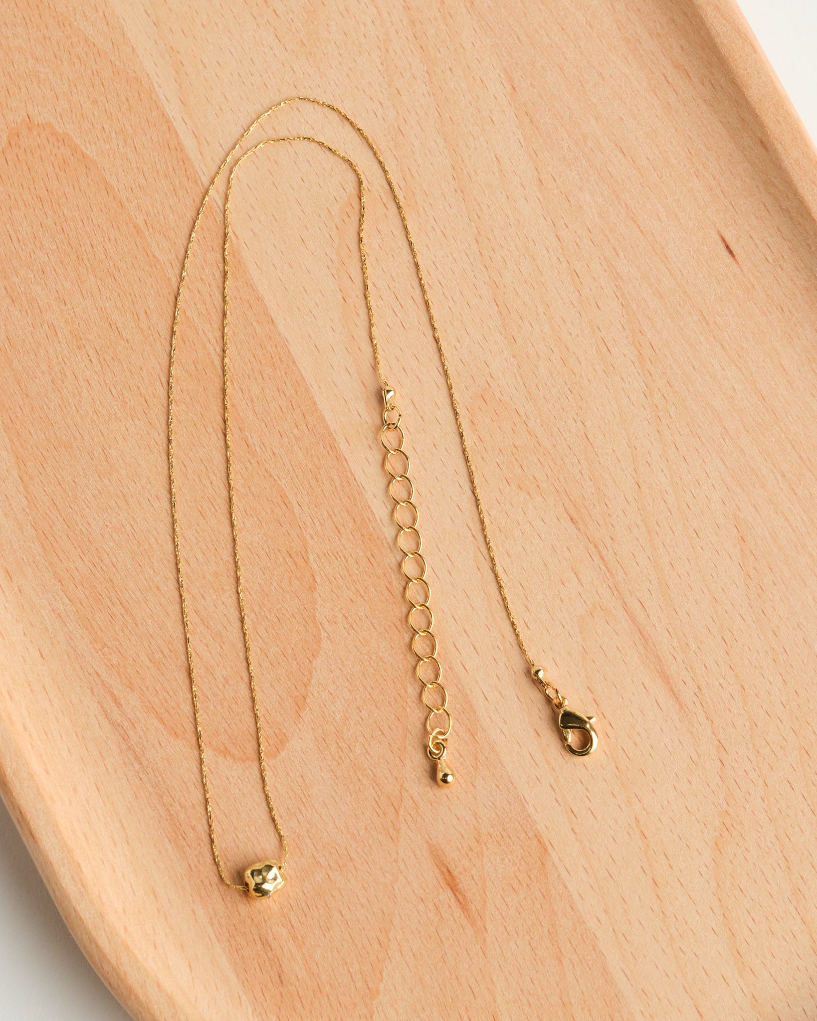 16K Plated Rock Necklace