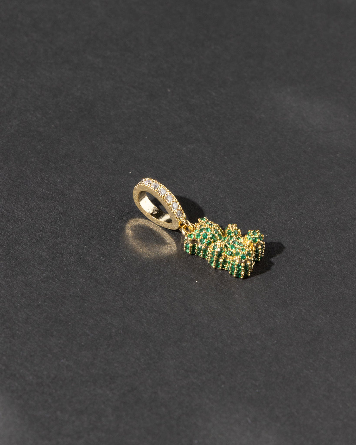 16K Plated Bling Bear Charm