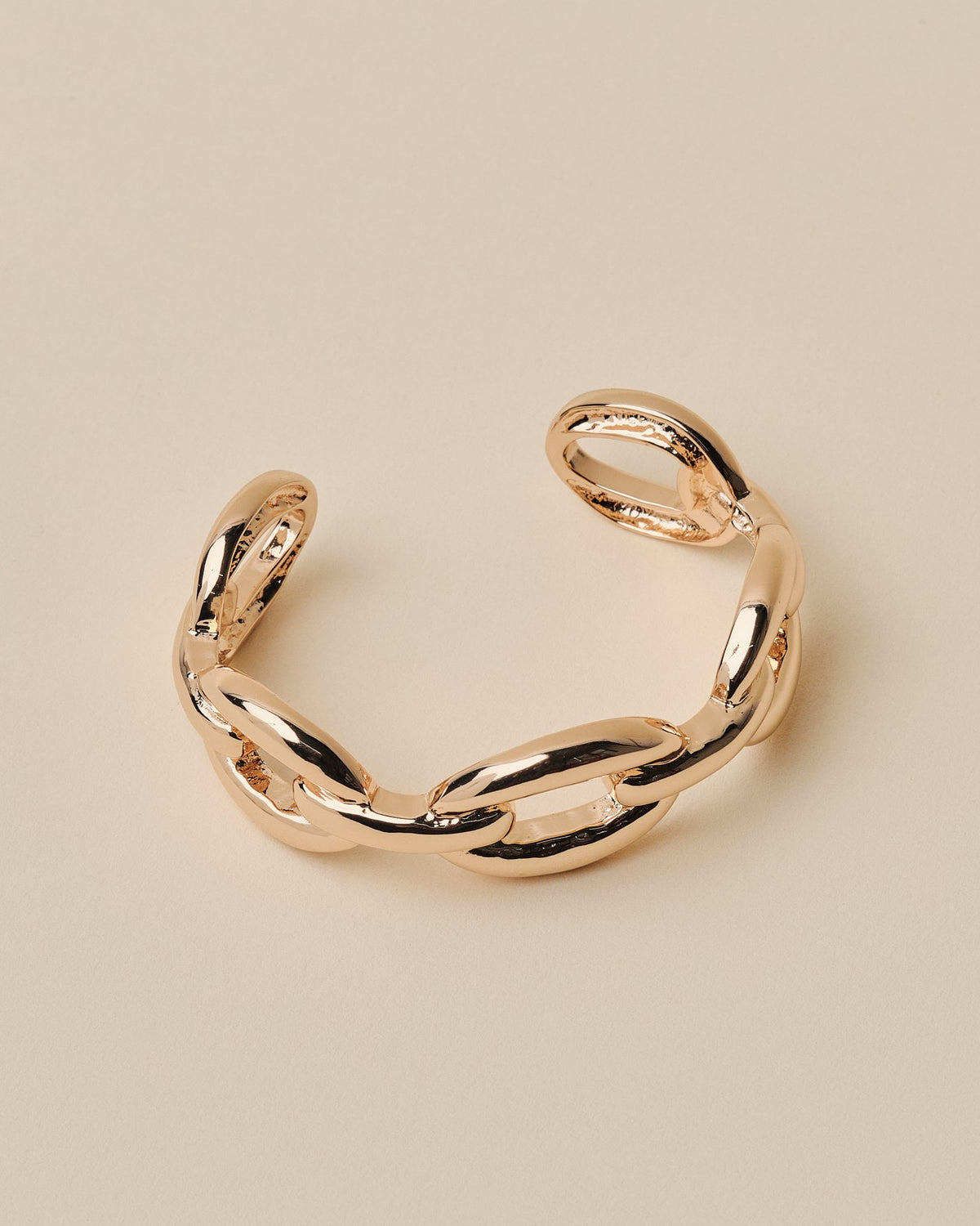 16K Plated Big Links Cuff