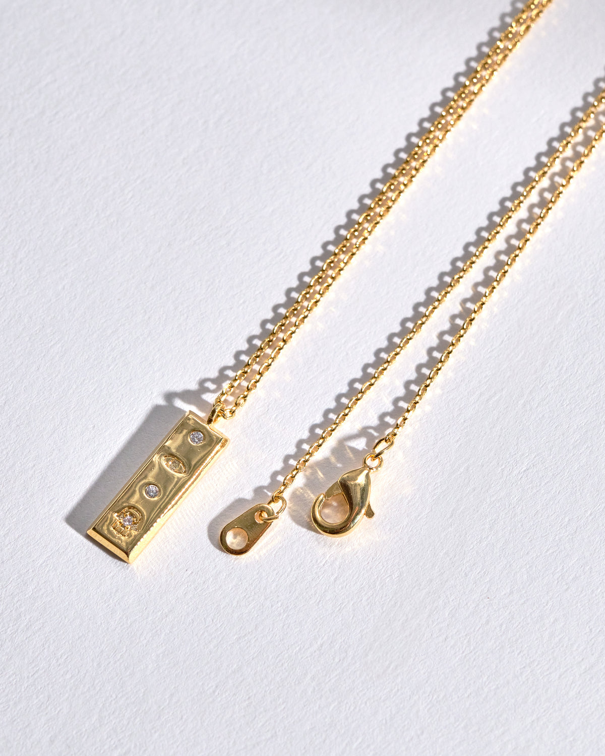 16K Plated Spiritual Stick Necklace