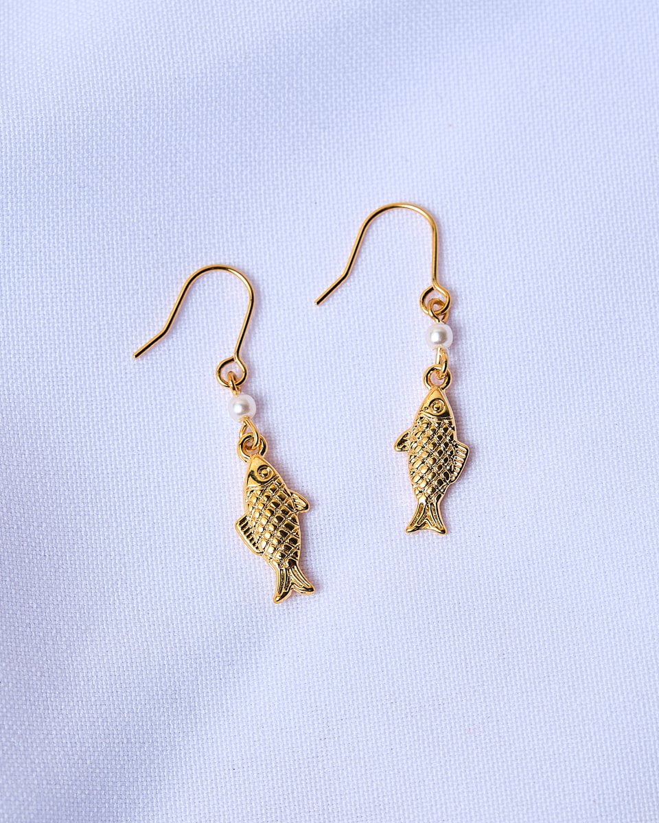 16K Plated Pescau Earrings