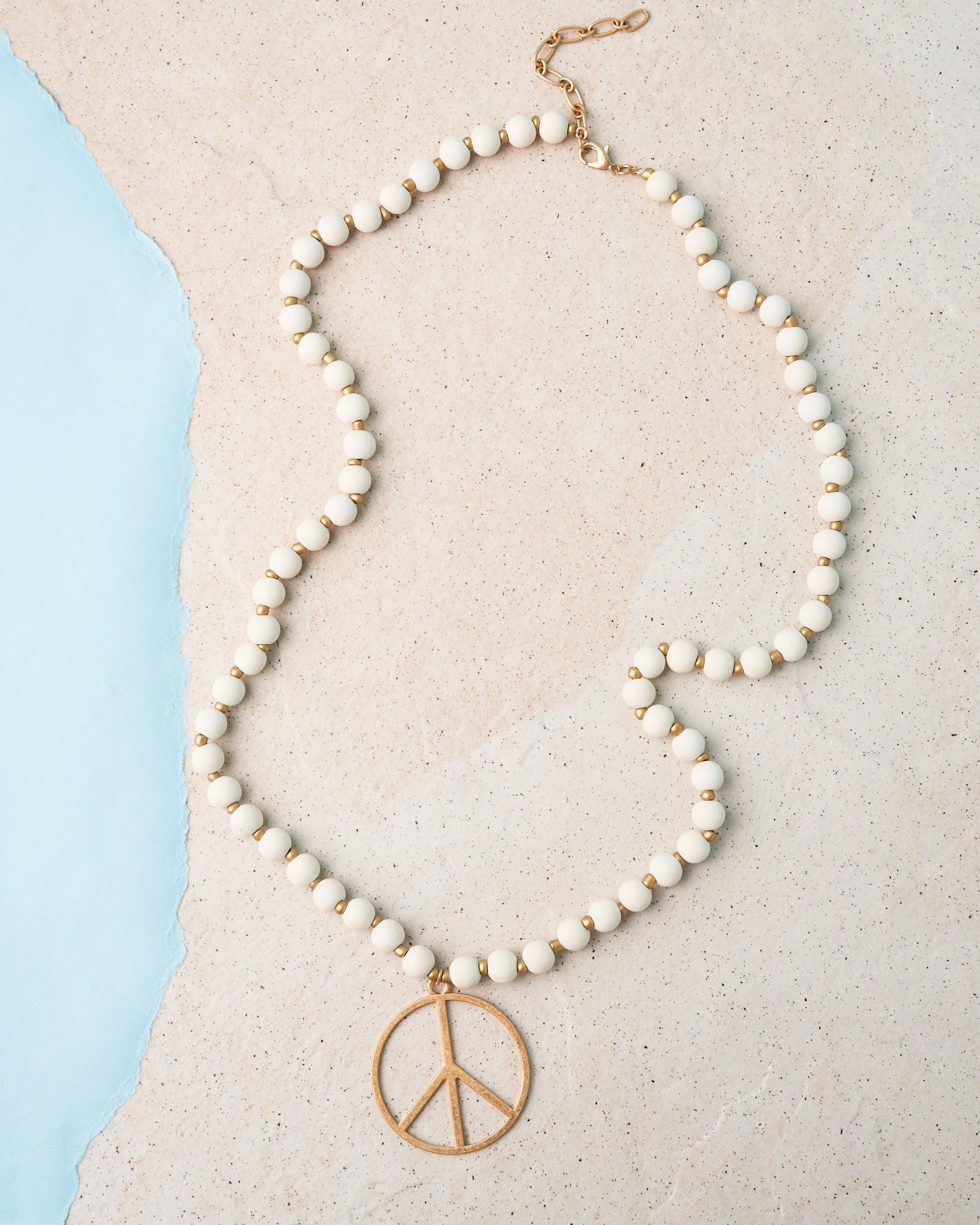 Peace Beaded Necklace