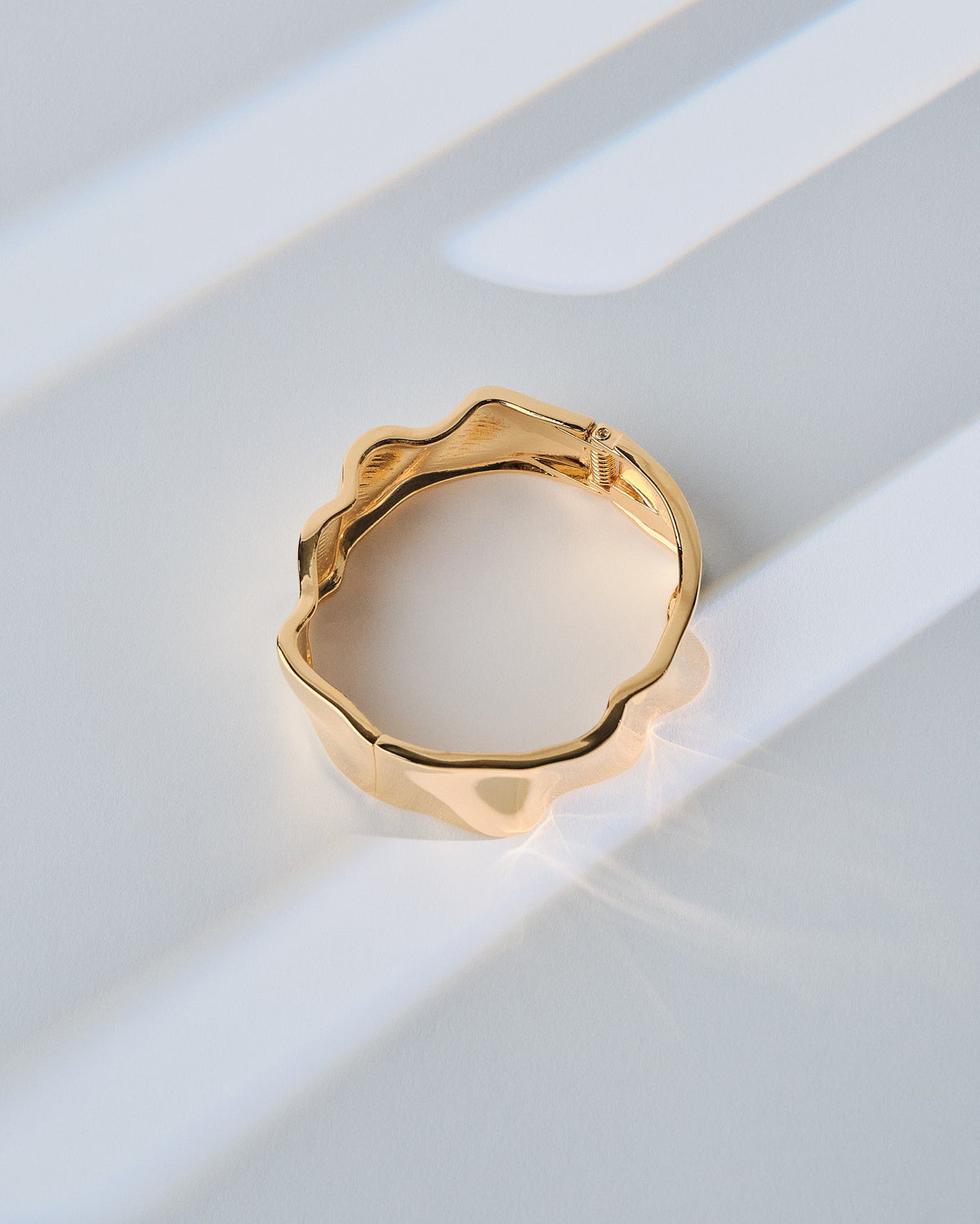 18K Plated Hinge Bangle