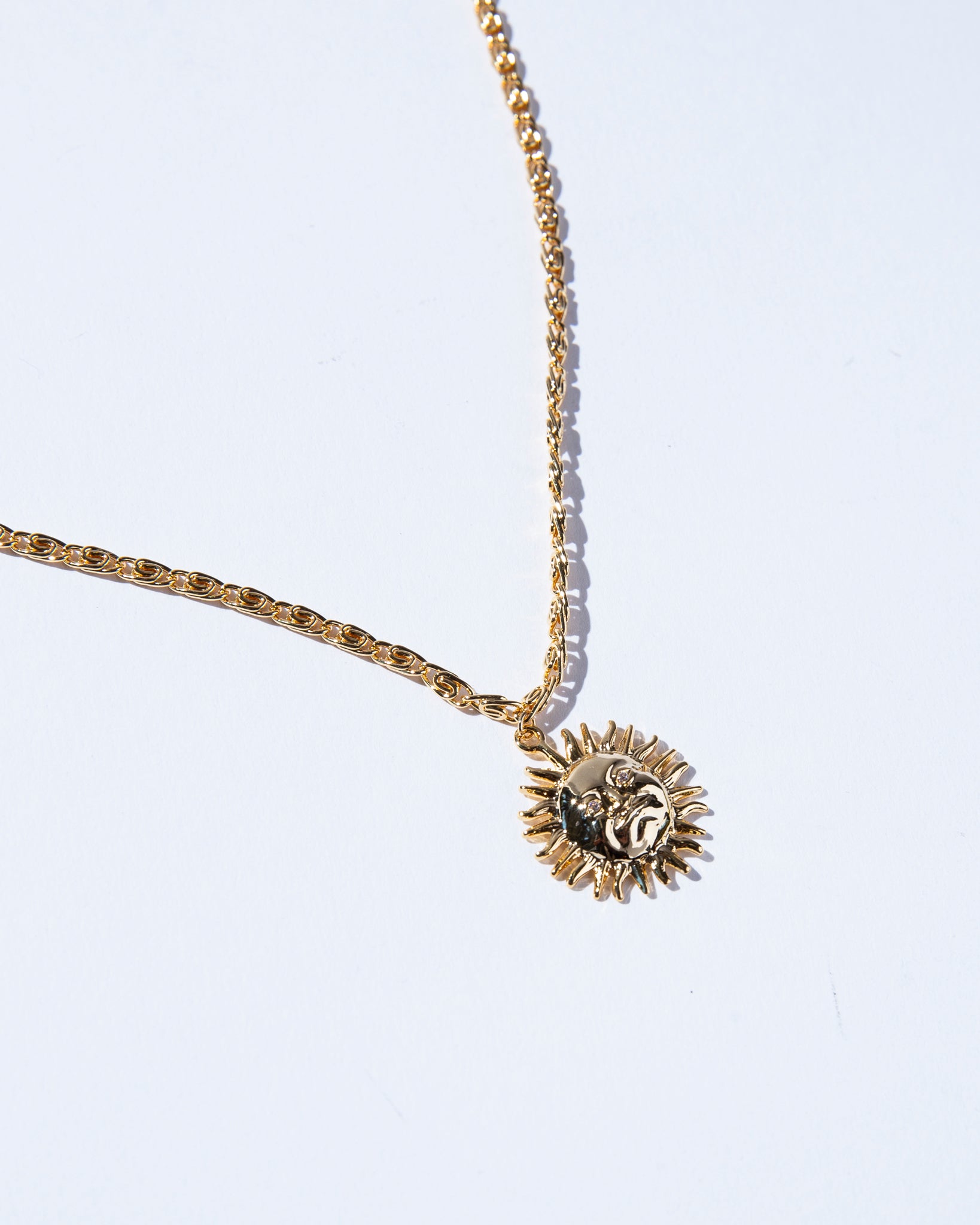18K Plated Sun Sun Necklace