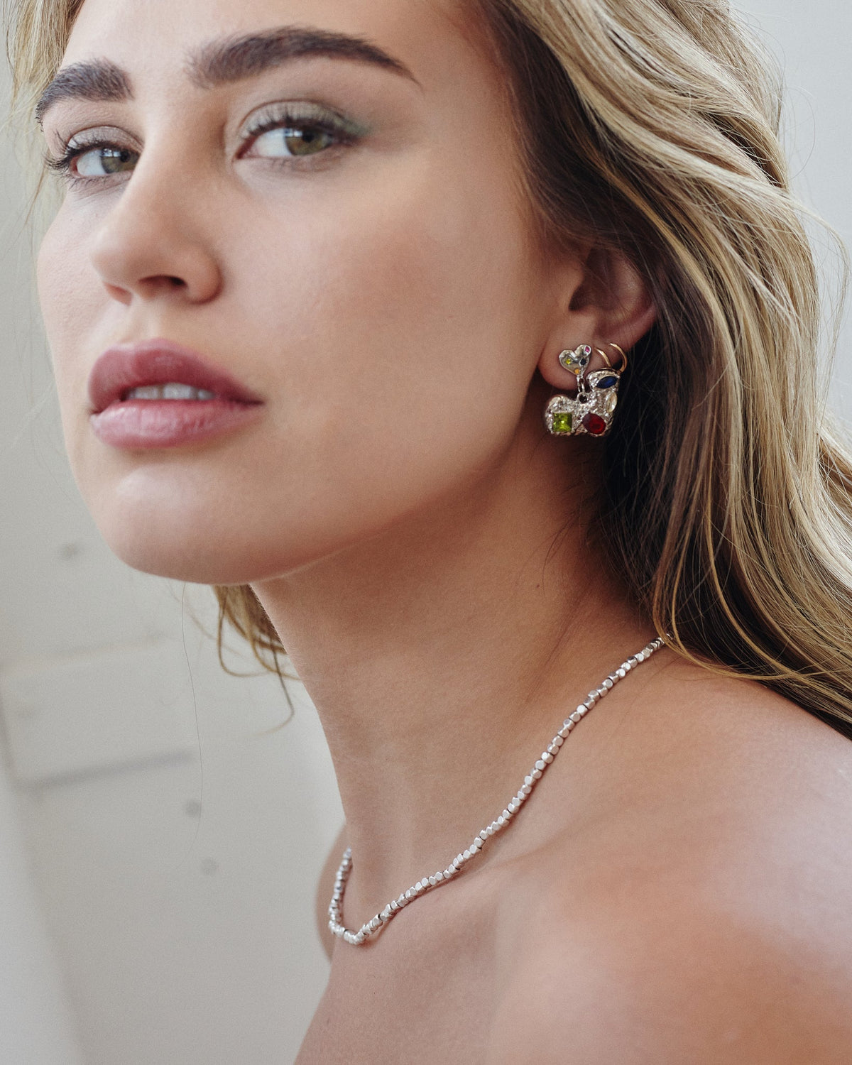 Abstract Heart Earrings