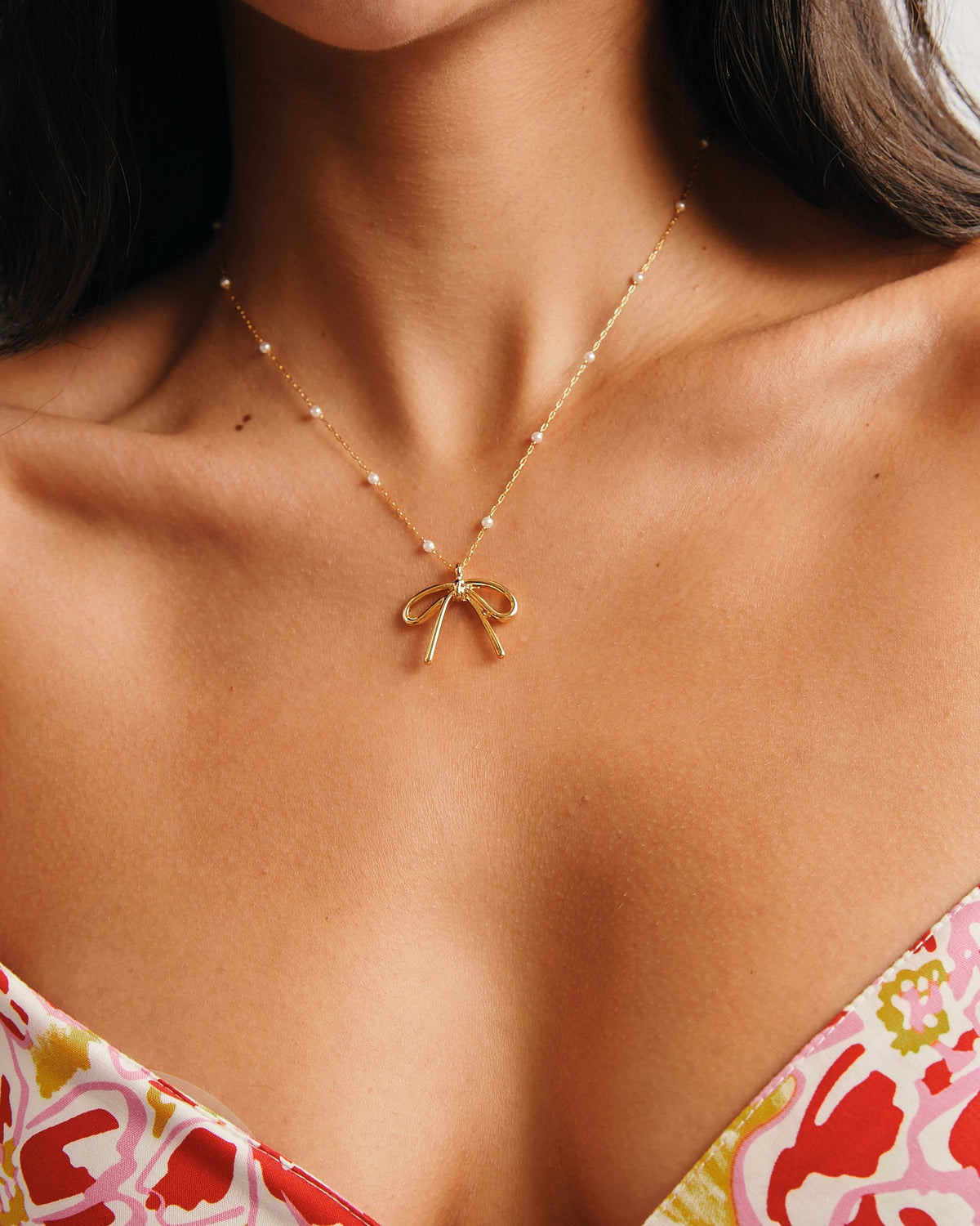 18K Plated Lazo Necklace