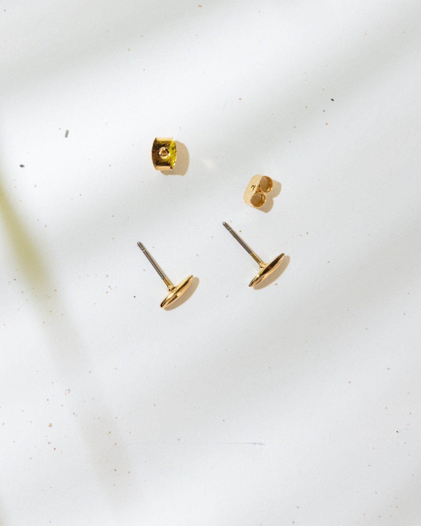 16K Plated Grain Stud Earrings