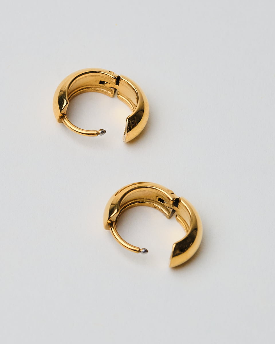 18K Plated Axl Chubby Hoops