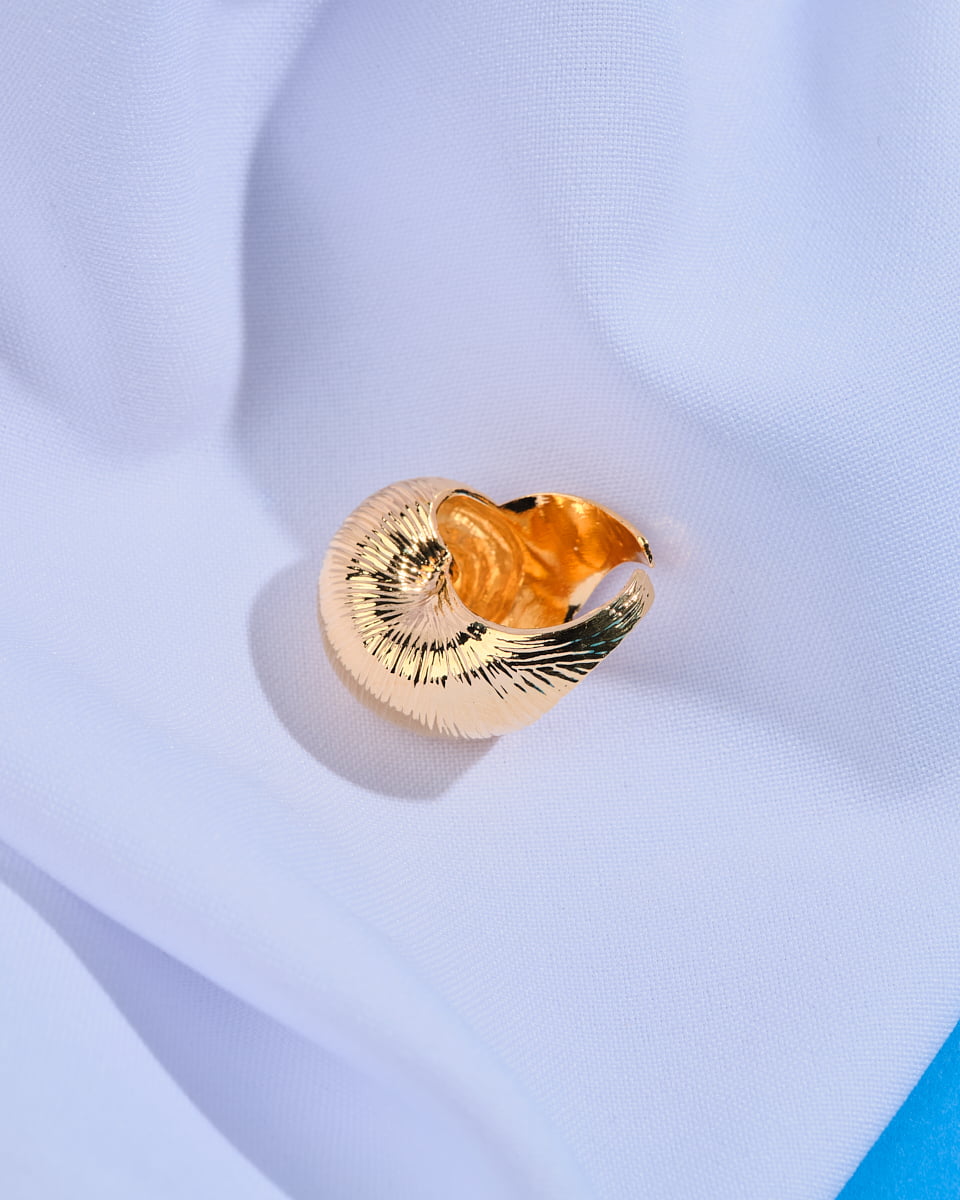 18K Plated Caracol Ring