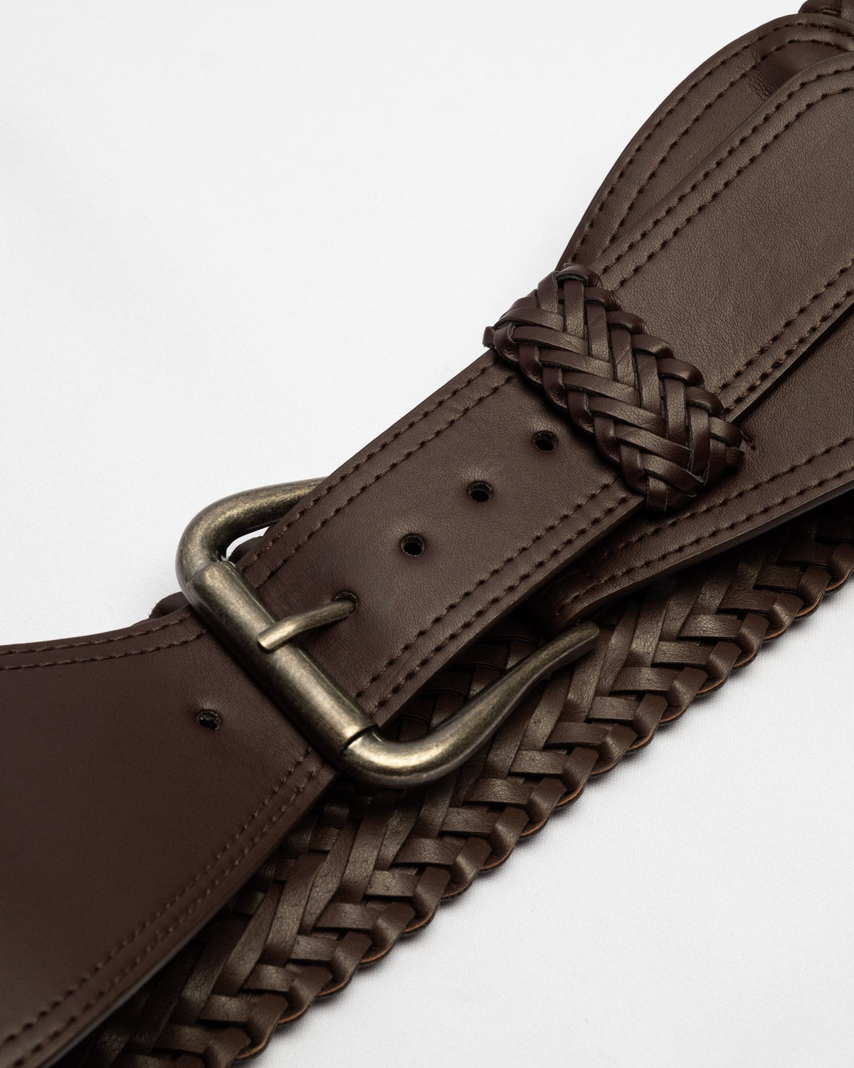 Wide Braided Belt