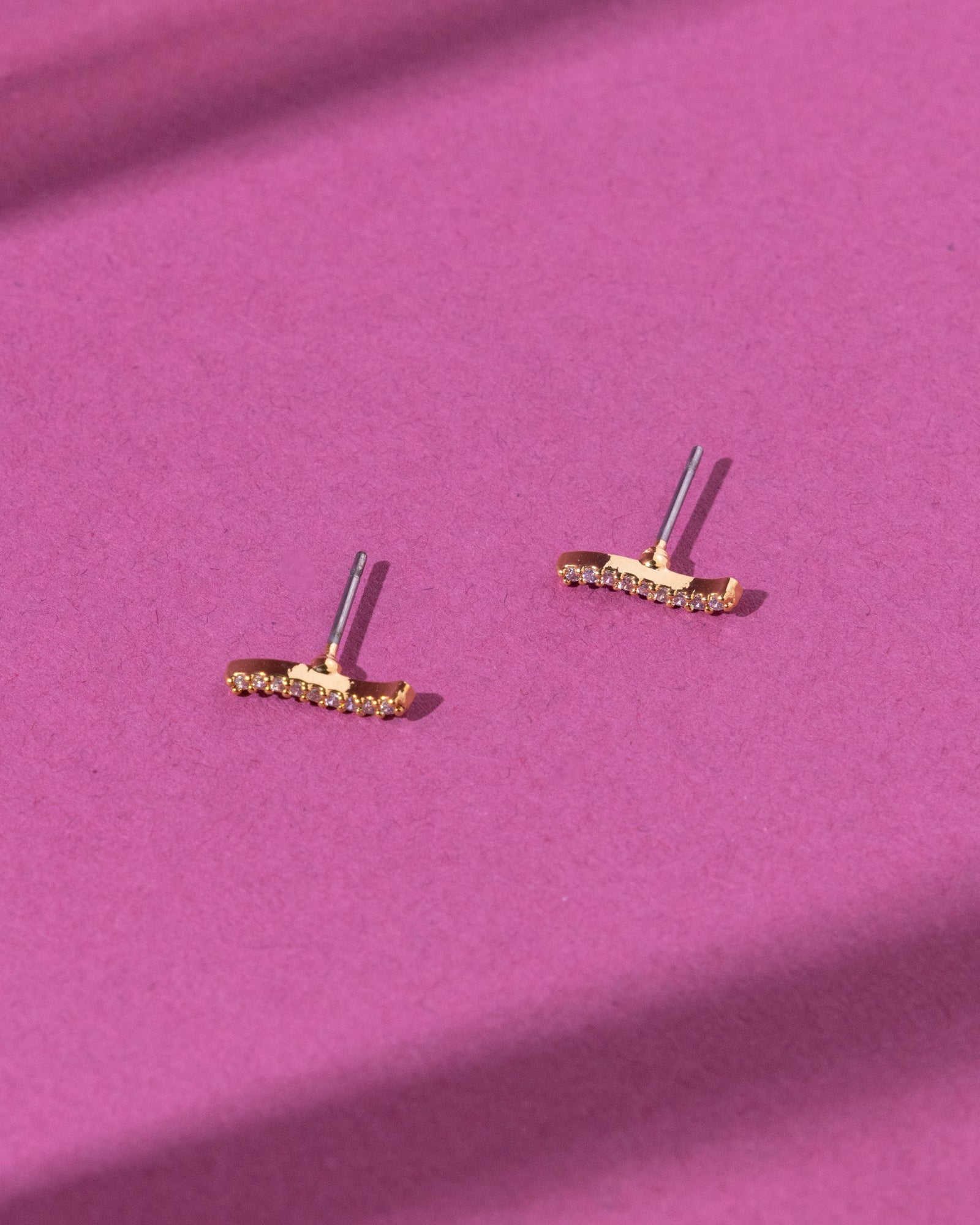 18K Plated Wavy Posts