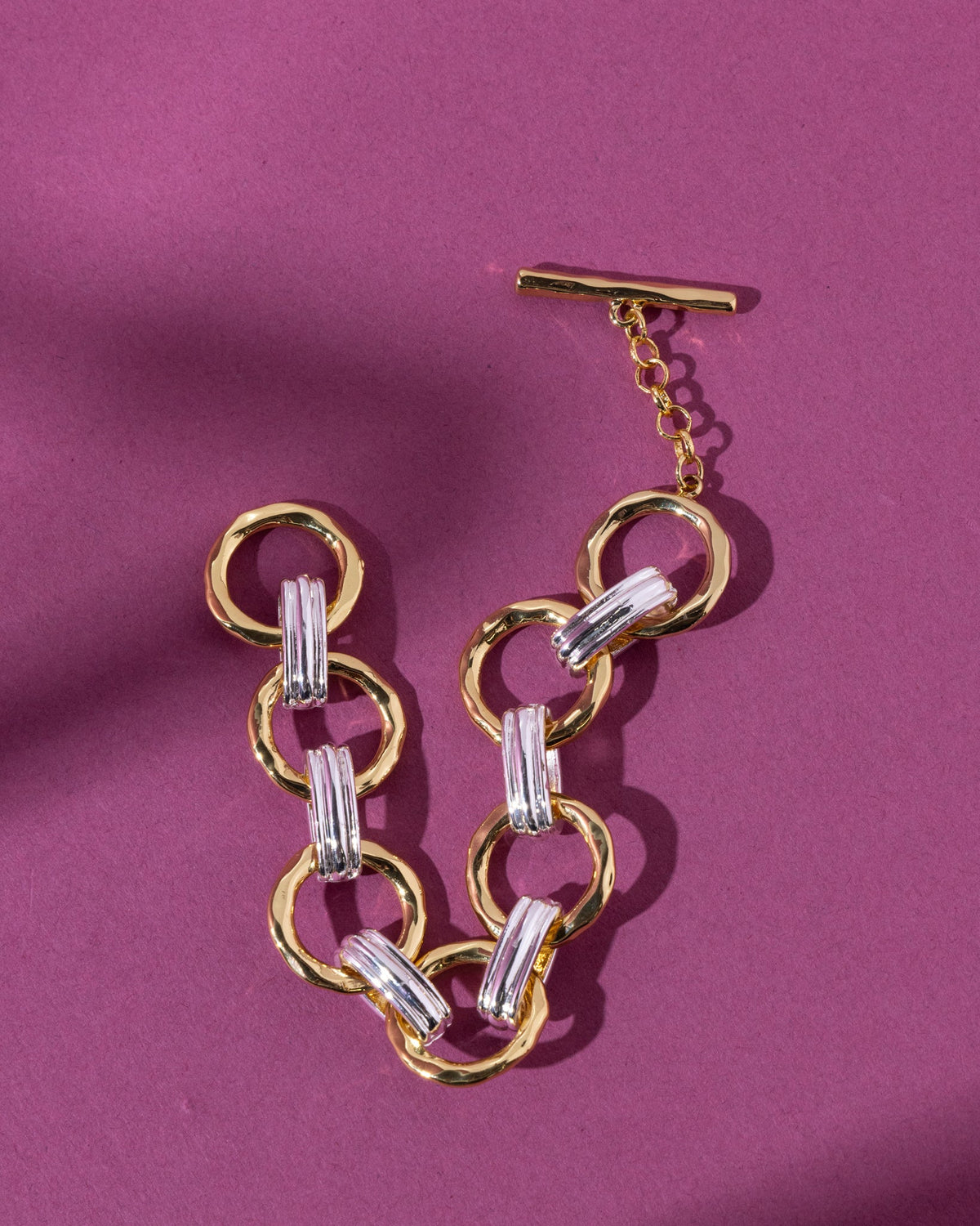 16K Plated Linked Bracelet