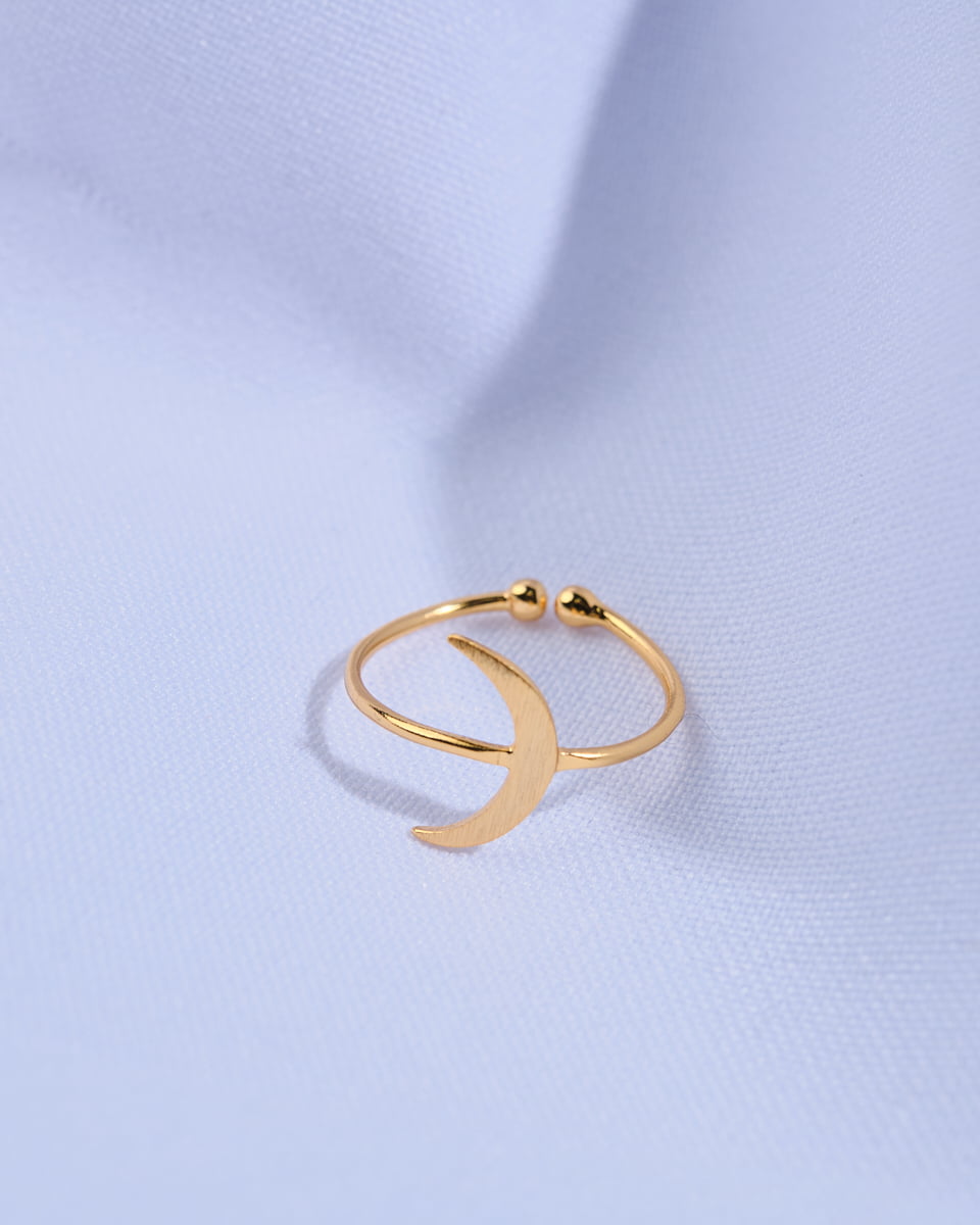 16K Plated Luna Ring
