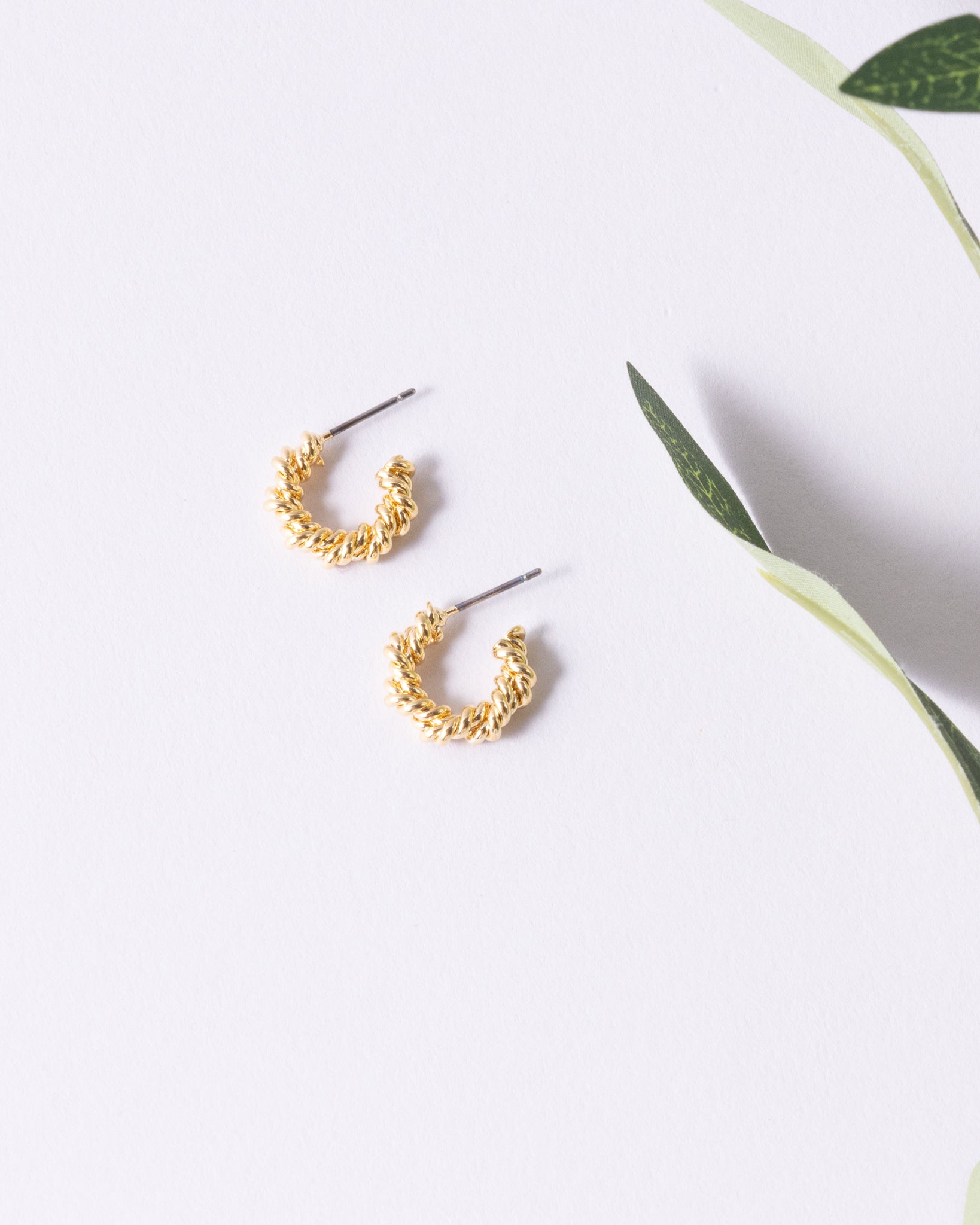 16K Plated Jimm Hoops