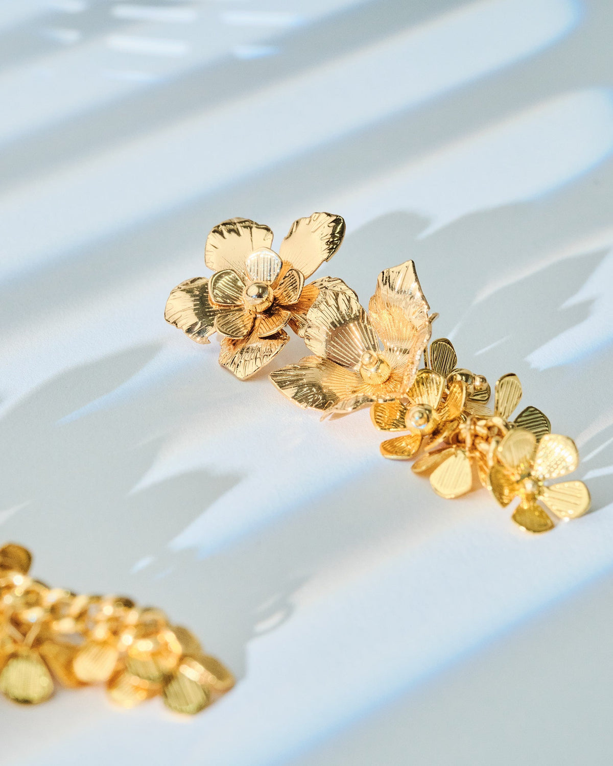 16K Plated Flores Earrings