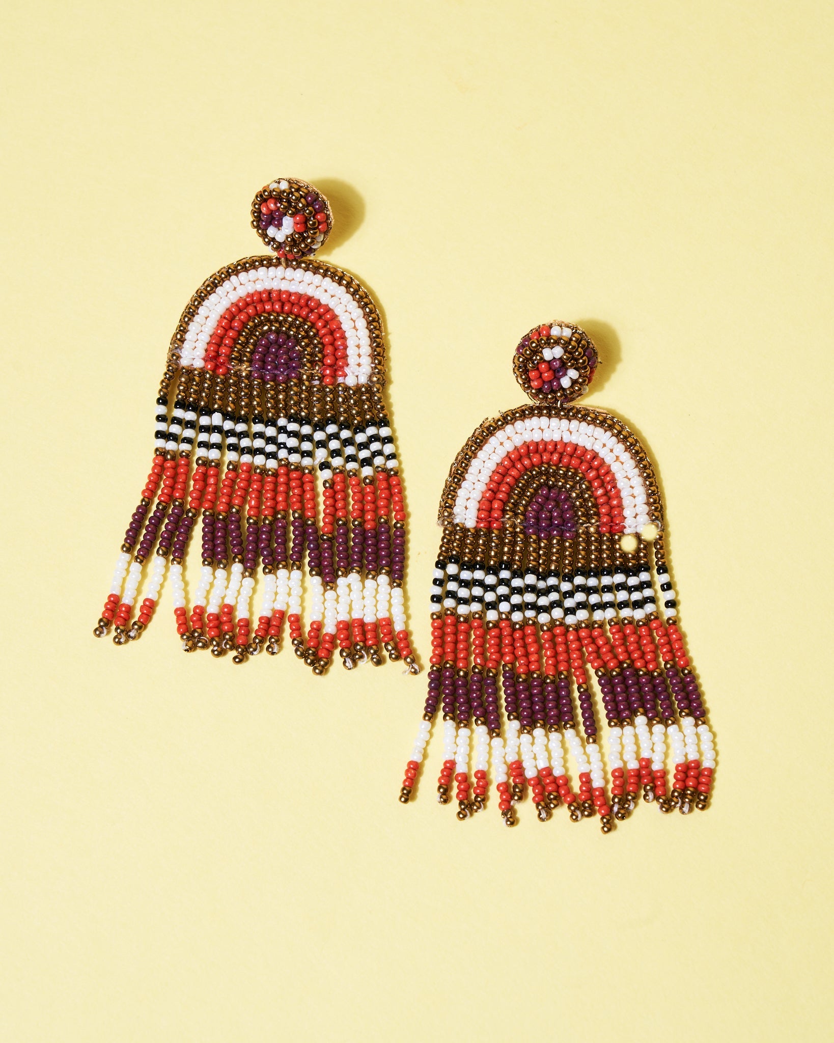 Arched Beaded Earrings