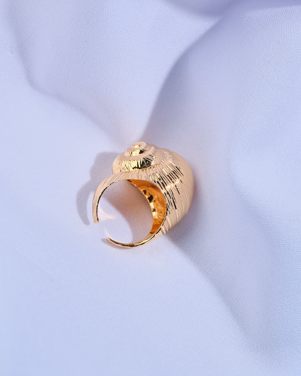 18K Plated Caracol Ring